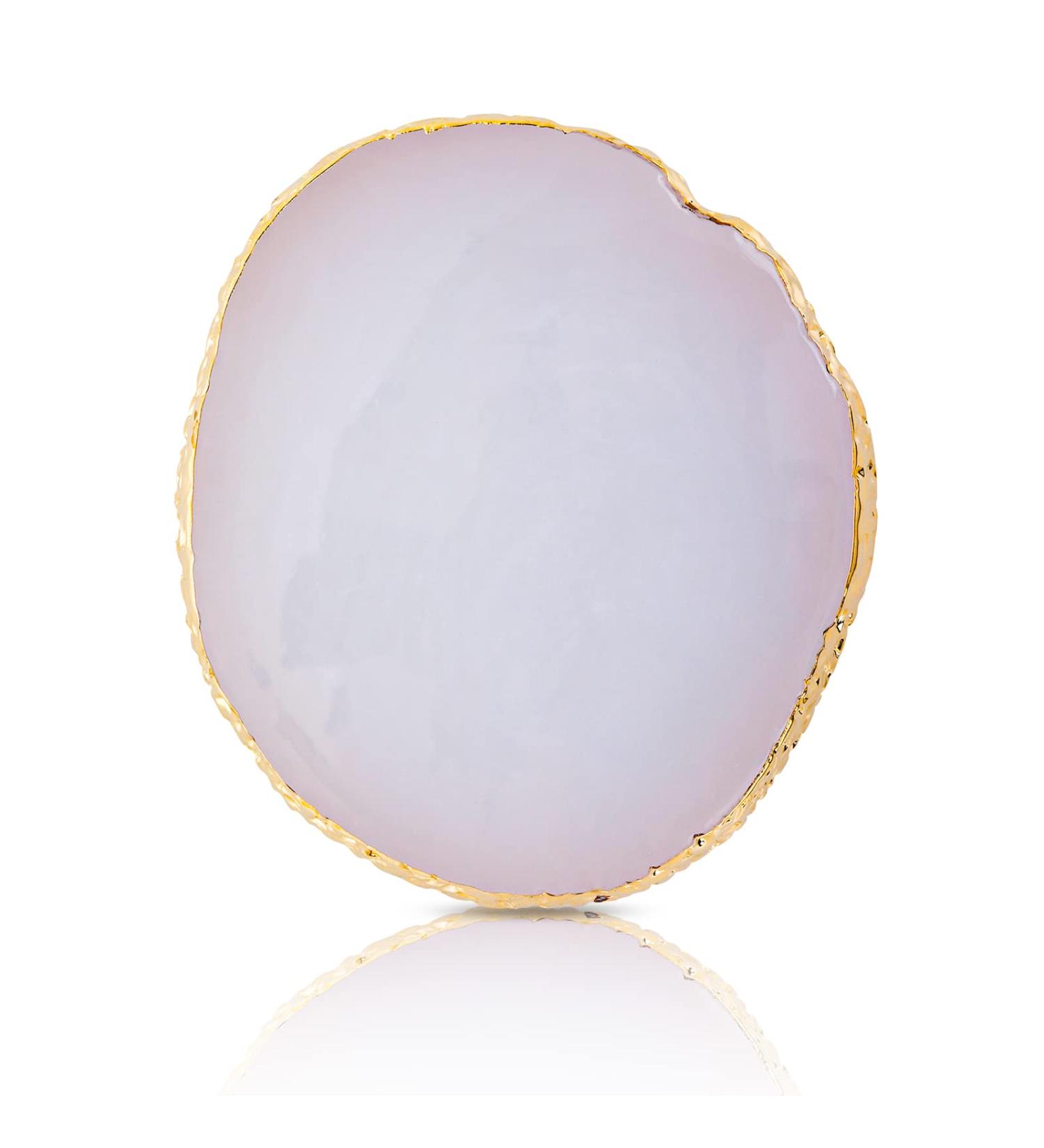WLLHYF Nail Art Palette - Irregular Makeup Plate & Gold Edge Holder for Beauty Nail Art | Mixed Color Resin Painting Tool - Ideal for Hand-Painted Toning in True Pink - Buy Online on GoSupps.com
