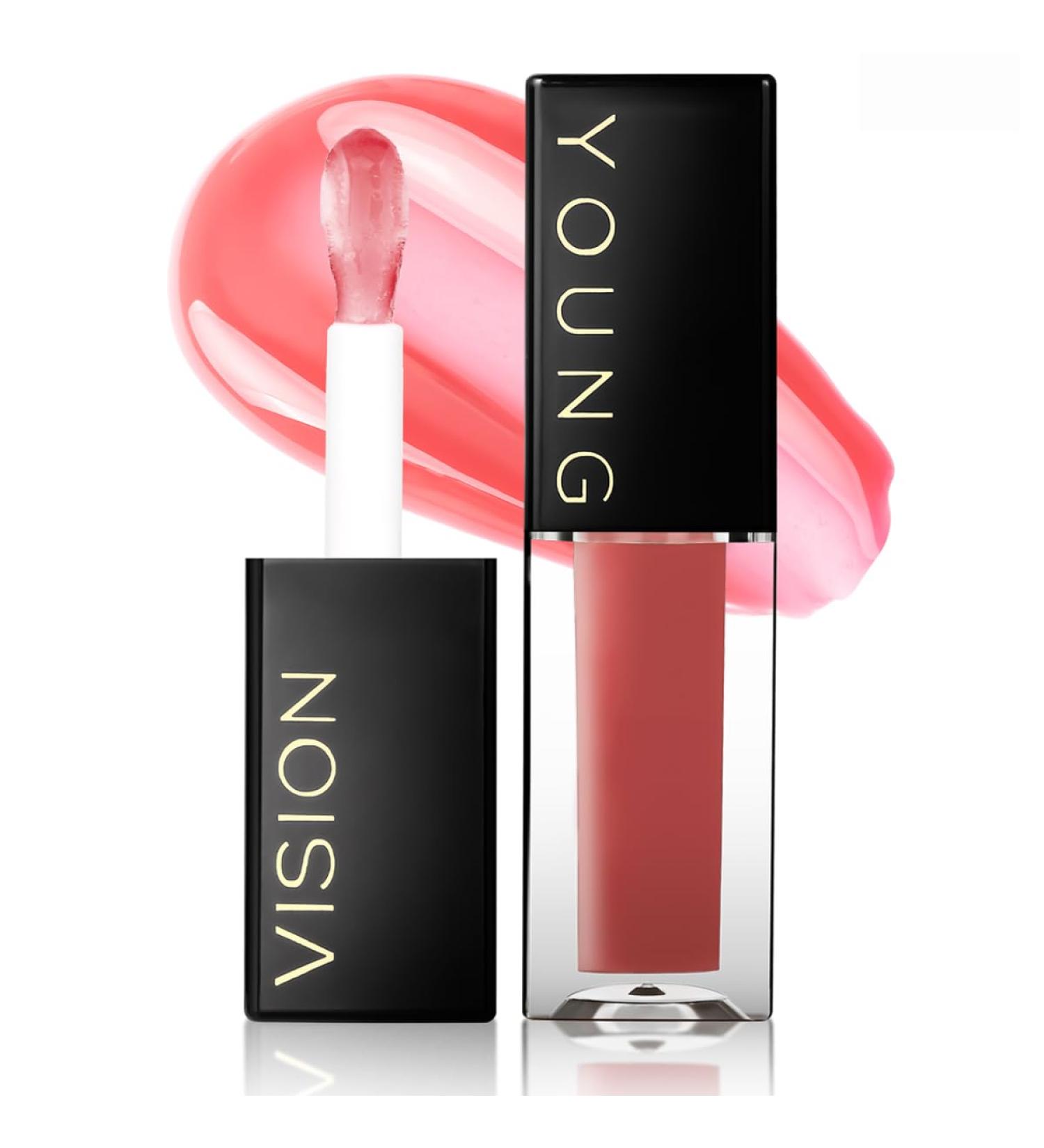 YOUNG VISION Lip Glow Oil - Moisturizing Lip Gloss with Jojoba Seed Oil for Plump Luscious Lips - International Shipping Available - Buy Online on GoSupps.com