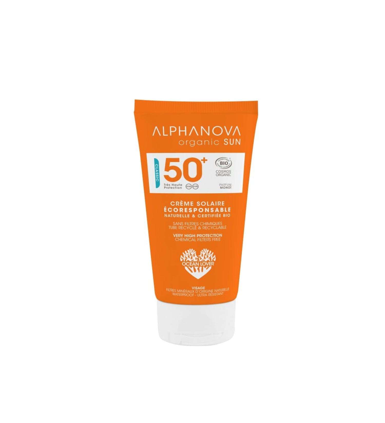 Alphanova Sun Face Cream Environment Friendly SPF50+ Organic 50g