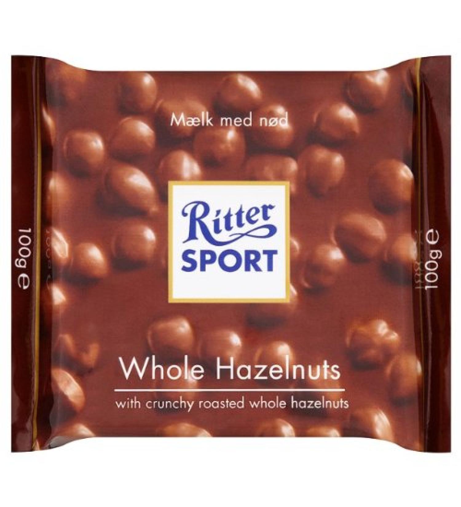 Sweet 10 Ritter Sport Whole Hazelnuts 10 x 100g
