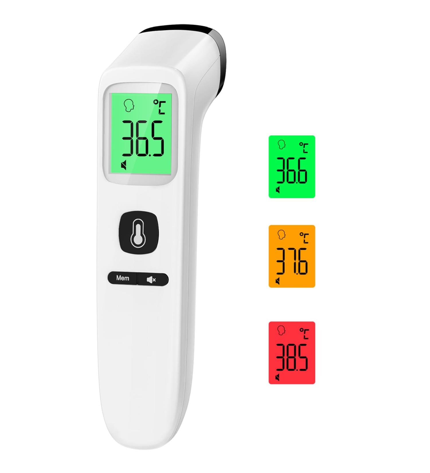 Buy Contactless Digital Infrared Thermometer - Accurate Fever Alarm & LCD Display for Adults & Children | 35 Memory Storage - Buy Online on GoSupps.com