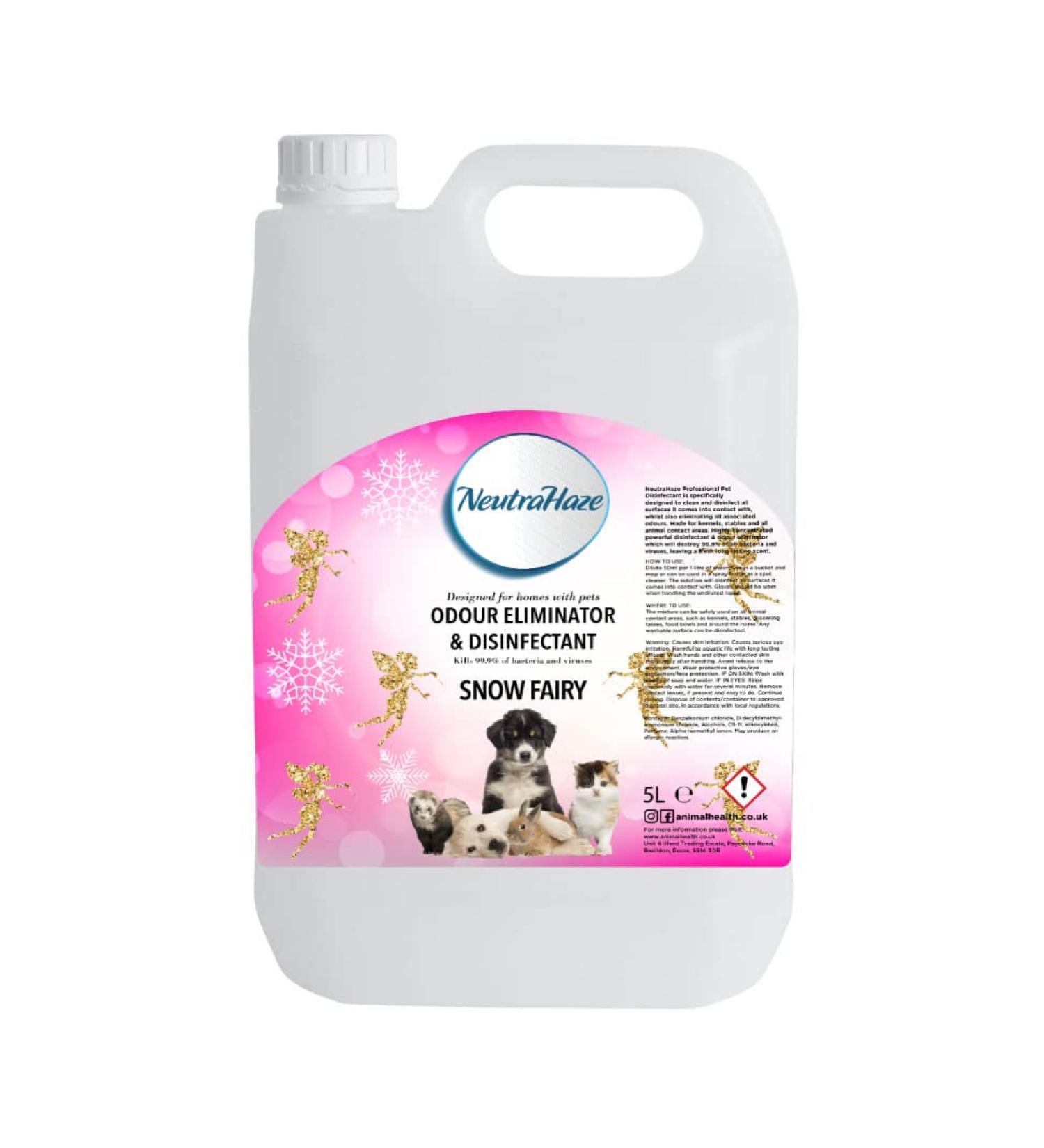 Snow Angel - NeutraHaze Odour Eliminator & Disinfectant - The Science Of Odour Control (5 Litre) 1.00 ml (Pack of 1)