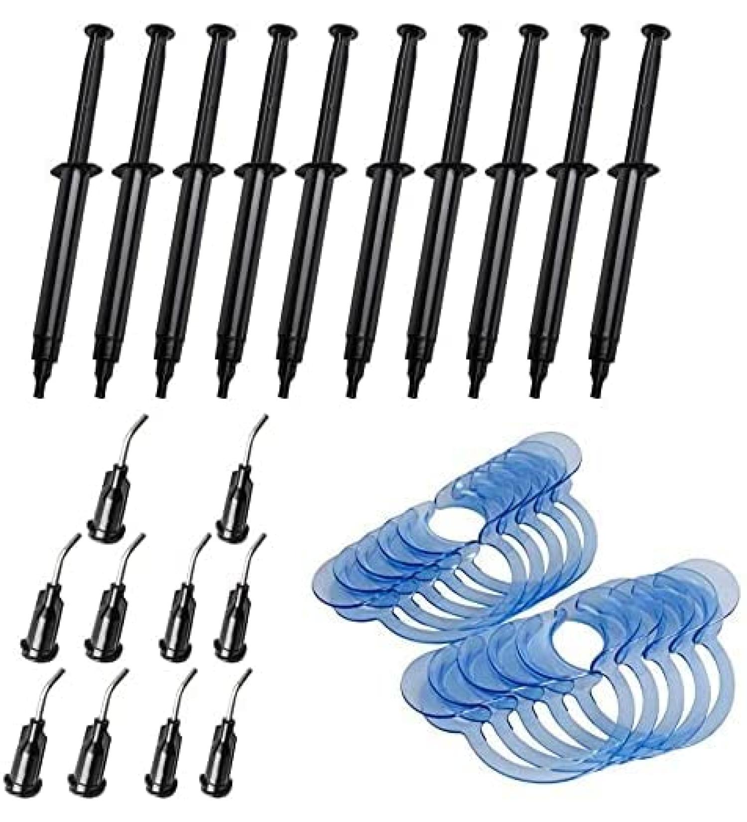 Gingival Barrier Protection Gel Tips - 10 Pack Dental Rubber Dam for Teeth Whitening with C-Shape Cheek Lip Retractors - Buy Online on GoSupps.com