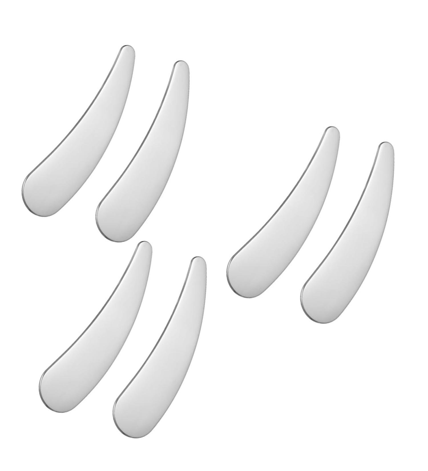 Healeved 6 Pcs Cosmetic Spatula Skincare Makeup Under Eye Cream Night Cream for Face Stainless Steel 1 g (Pack of 1) As Shownx3pcs - Buy Online on GoSupps.com