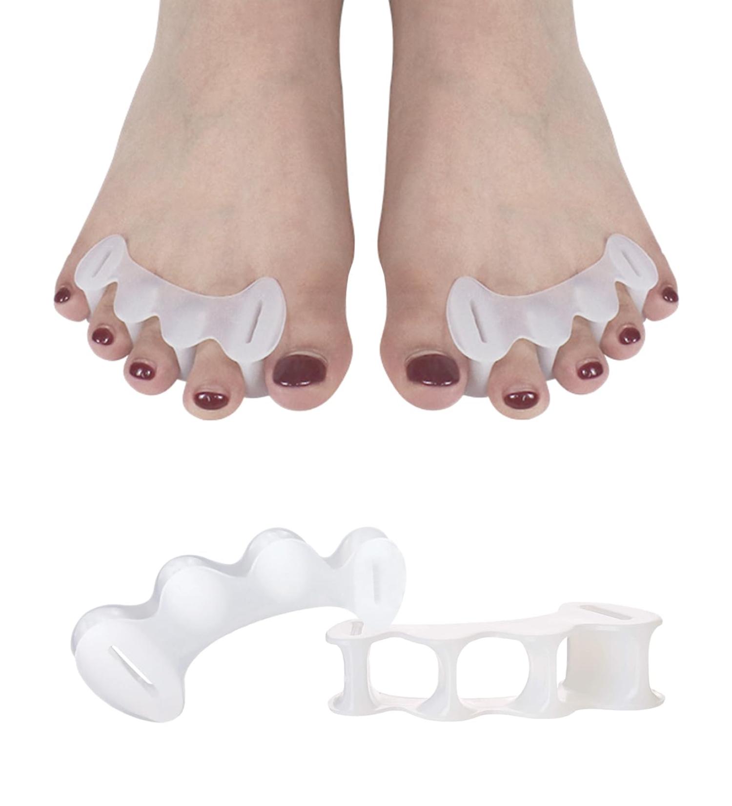 2 Pcs Toe Spacers for Bunion Corrector - Toe Separators for Pain Relief - Toe Spreaders & Straighteners for Women Men (L) - 1 Pair - Buy Online on GoSupps.com