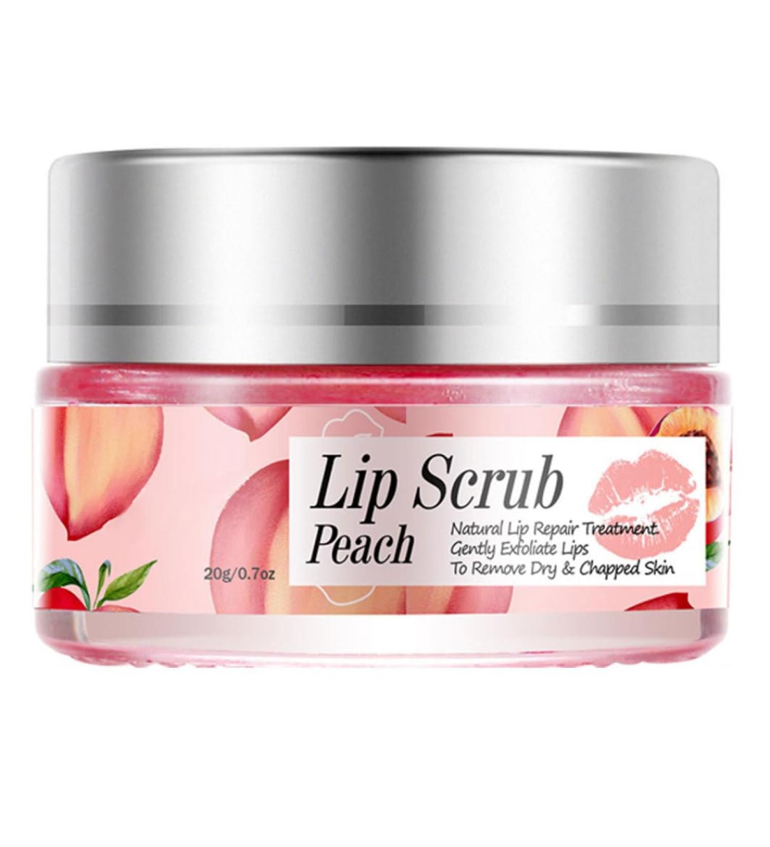 Lip Scrub Exfoliator Lip Overnight Moisturizer Sleeping Cream Lip Repair Balm Peach lip repair - Buy Online on GoSupps.com