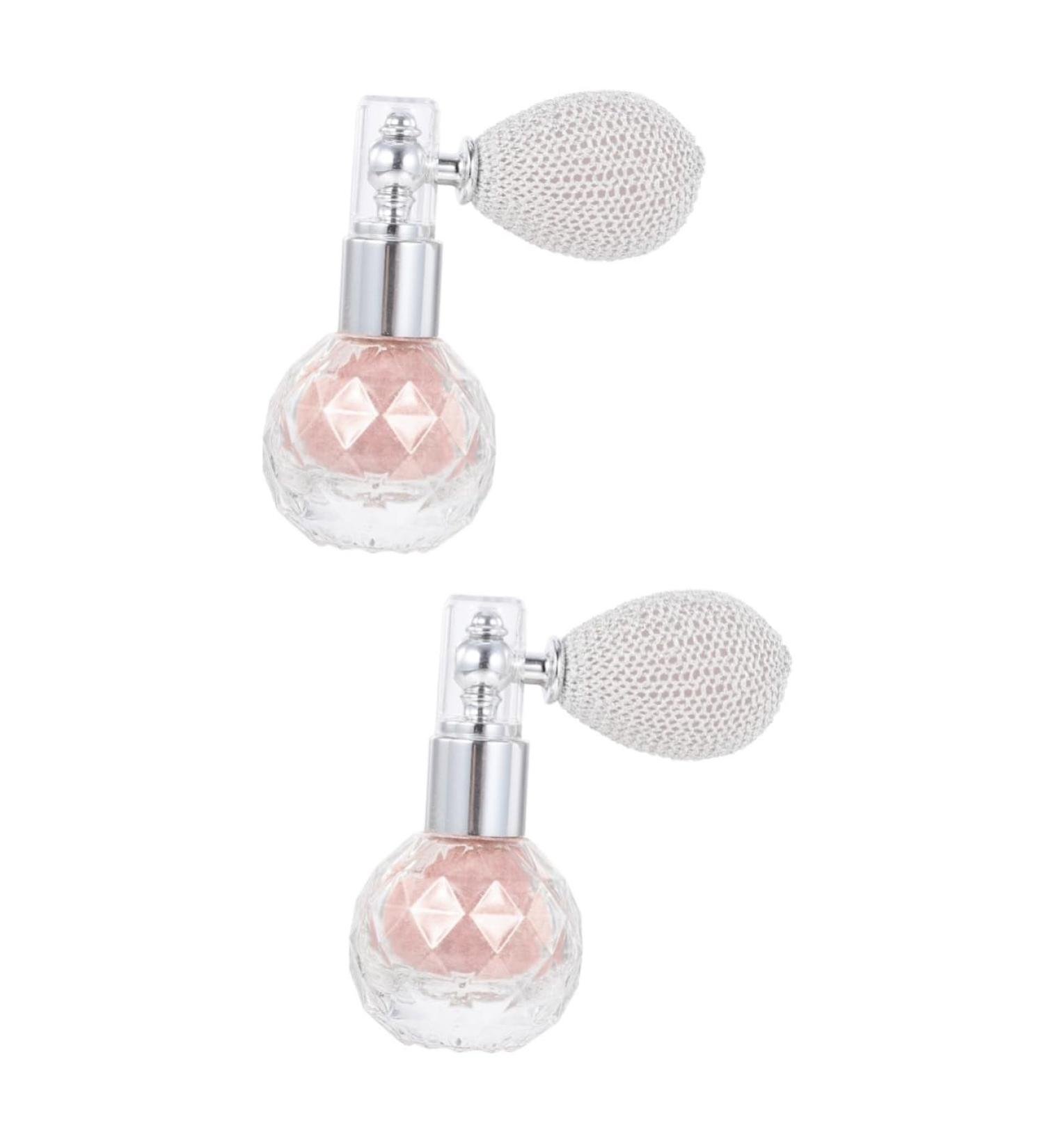 Beavorty Glass Spray Bottle 2 pcs Nails Travel Vintage Pink Women and Hair Men Shimmering Short Face Sequin Home Makeup Highlighters Pinkx2pcs mediumx2pcs - Buy Online on GoSupps.com