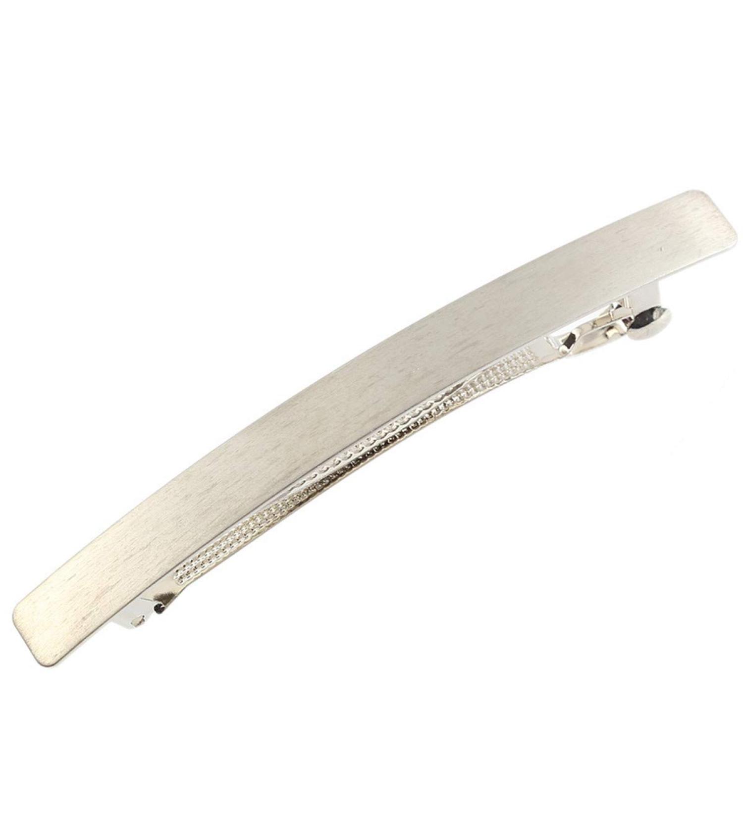 Vintage Simple Feather Hair Clips for Women - Exquisite Large Barrettes Accessories (Silver) - Buy Online on GoSupps.com