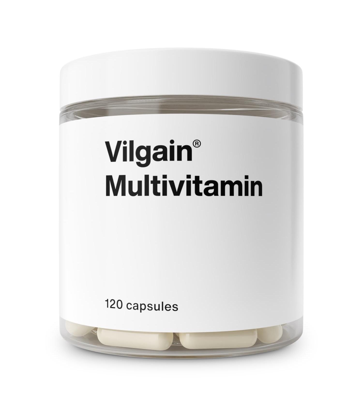 Vilgain Multivitamin - 13 Vitamins & 7 Minerals for Immune Support Muscle Health & Nervous System | 120 Capsules - Buy Internationally - Buy Online on GoSupps.com