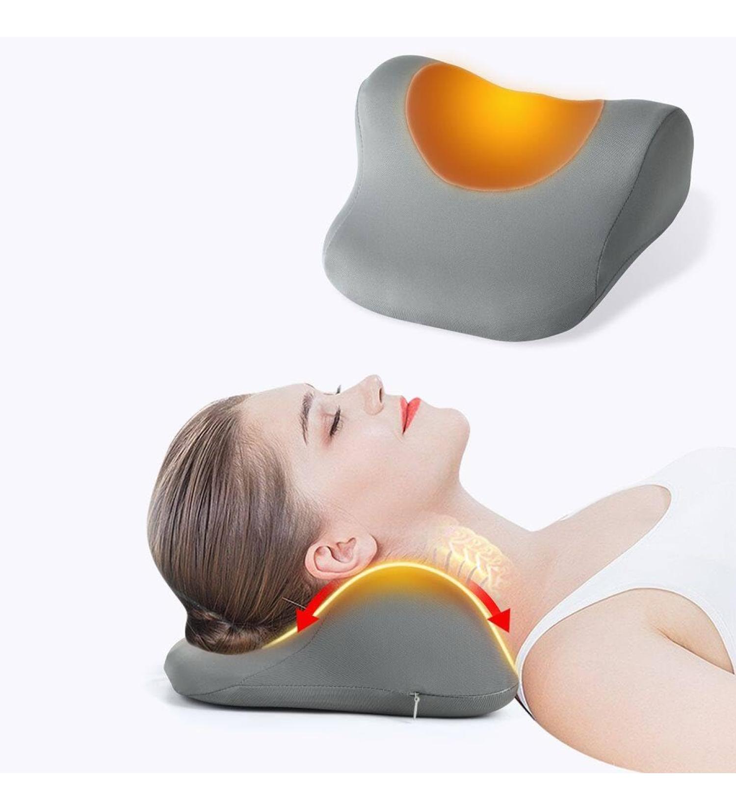 Neck Support Cushions | Cervical Alignment USB Heating Memory Foam Pillow for Relaxation | Shop Internationally - Buy Online on GoSupps.com