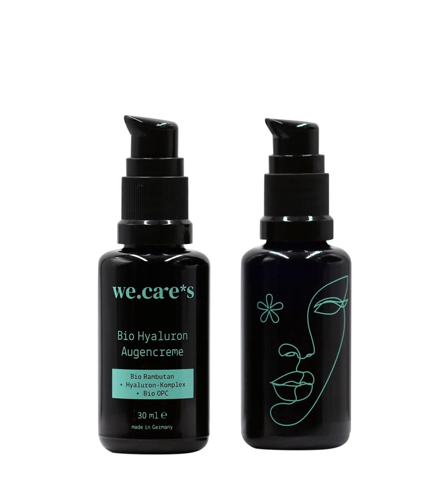 Wecares Bio Hyaluron Eye Cream - Vegan 30ml Moisturizer with Rambutan OPC & Aloe Vera - Natural Ingredients - Made in Germany - Buy Online on GoSupps.com