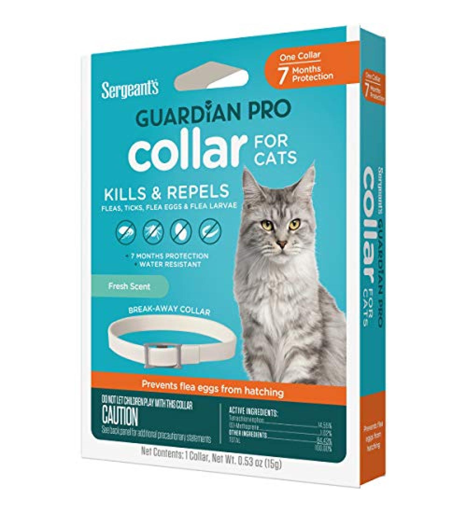 Sergeant's Guardian Pro Flea & Tick Cat Collar - 1 Count - Buy Online on GoSupps.com