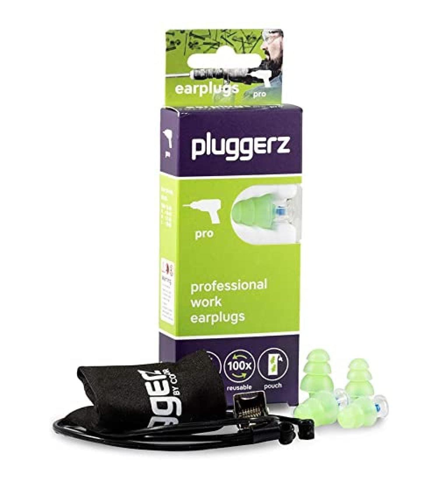 Buy Pluggerz Reusable Earplugs - 2 Pairs (S/M M/L) - Soft & Comfortable Noise Protection - 24 dB Filtering - Professional Home Care - Buy Online on GoSupps.com
