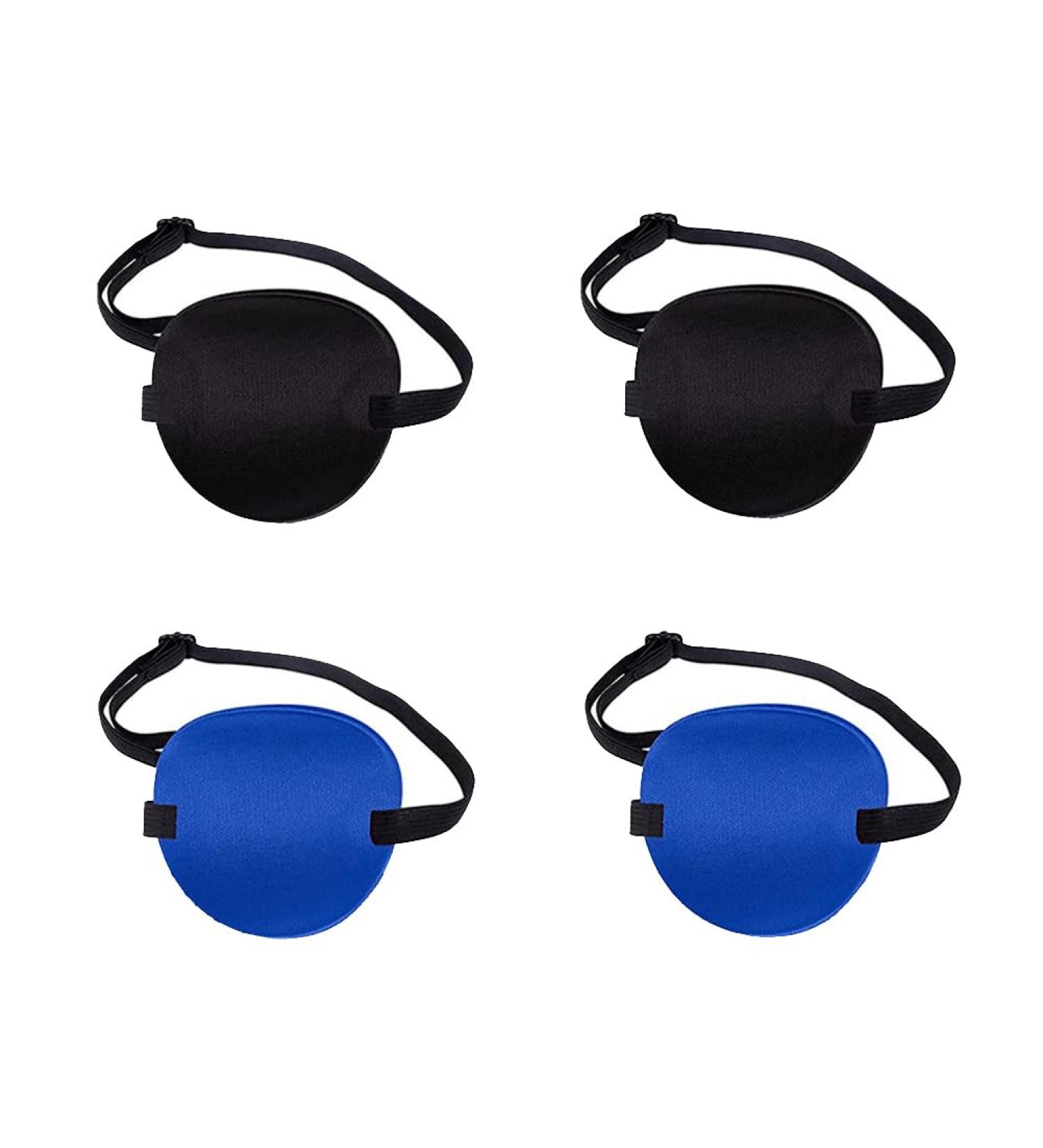 Buy 4 Pcs Pirate Eye Patches - Adjustable Comfortable Eye Masks for Adults & Kids | International Shipping - Buy Online on GoSupps.com