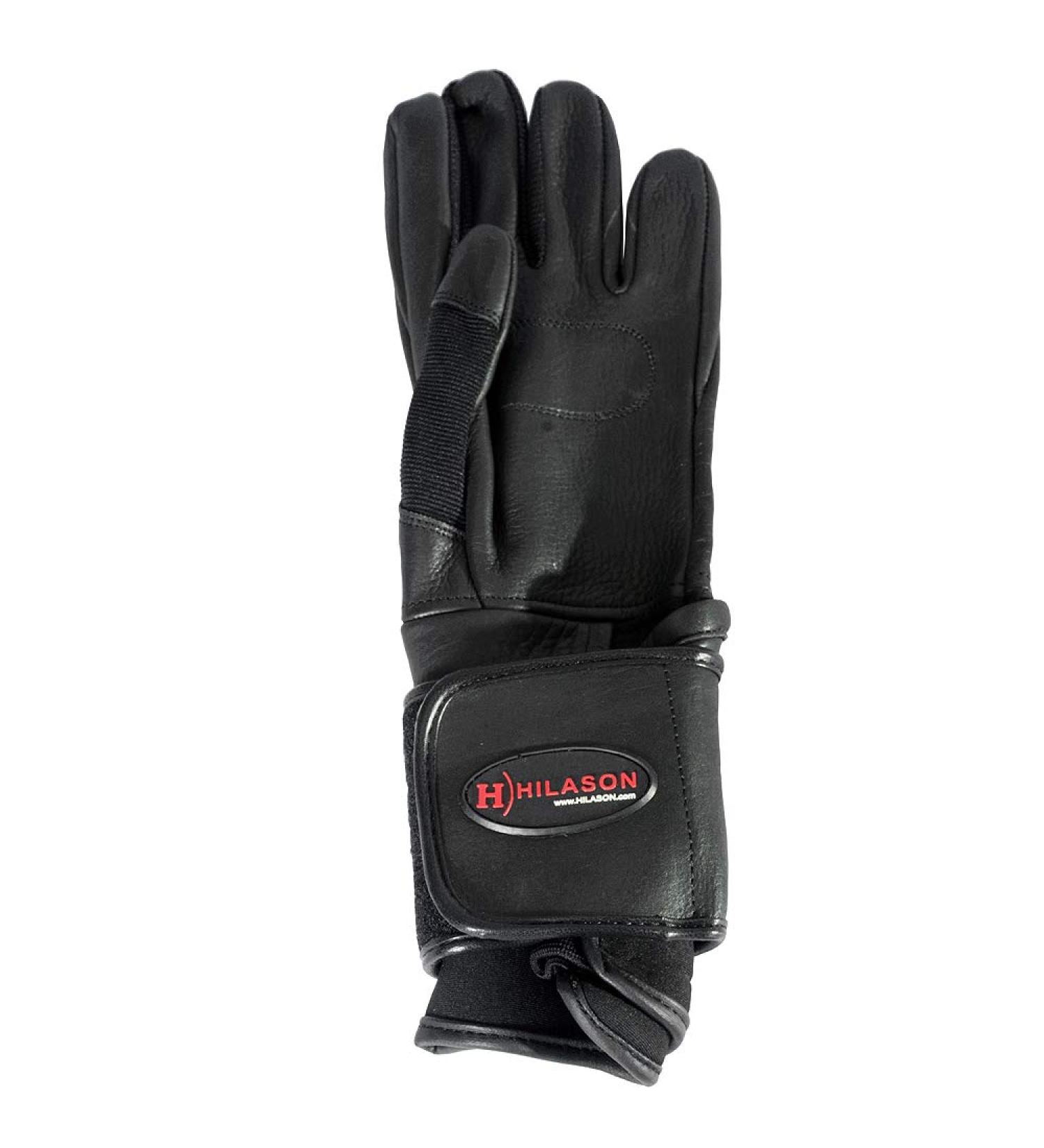 HILASON Pro Rodeo Bull Riding Gloves - Genuine Leather Black Left Hand Size 8 - Buy Online on GoSupps.com