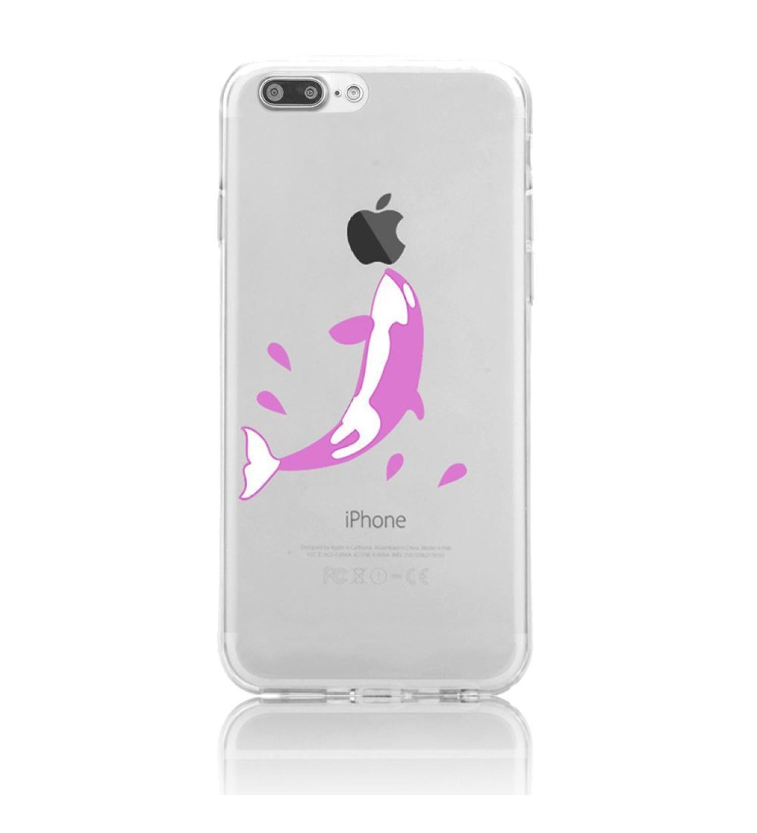 Crazylemon iPhone 8 Plus & 7 Plus Case - Cute Colorful Dolphin TPU Silicone Shell | Scratch-Resistant Flexible Gel Cover for 5.5 iPhones - Buy Online on GoSupps.com