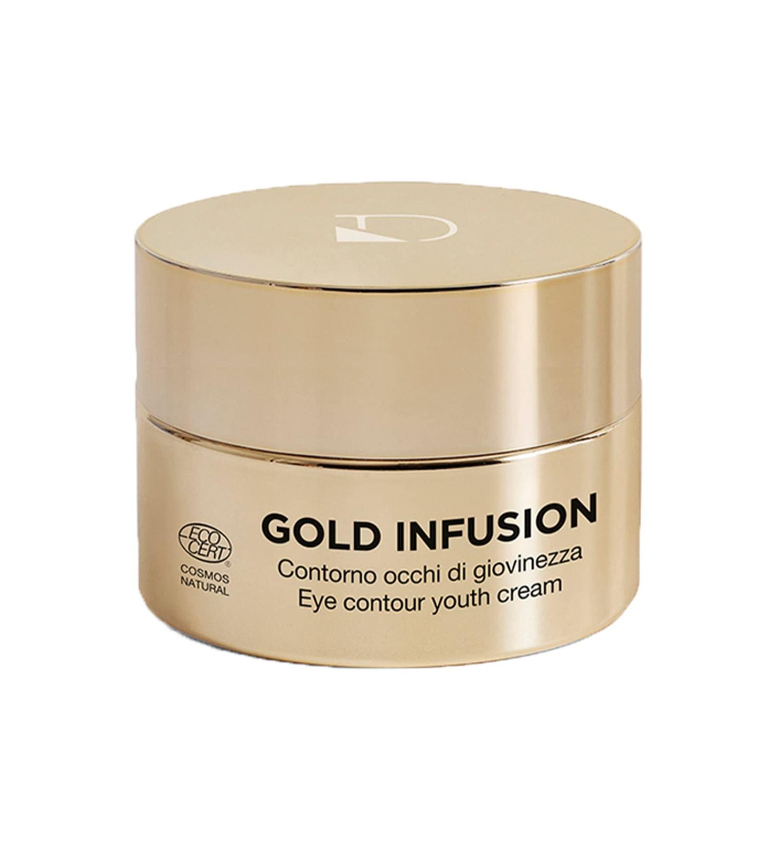Diego dalla Palma Gold Infusion Eye Contour Cream - Moisturizes, Smooths, Brightens - 0.5 oz - Buy Online on GoSupps.com