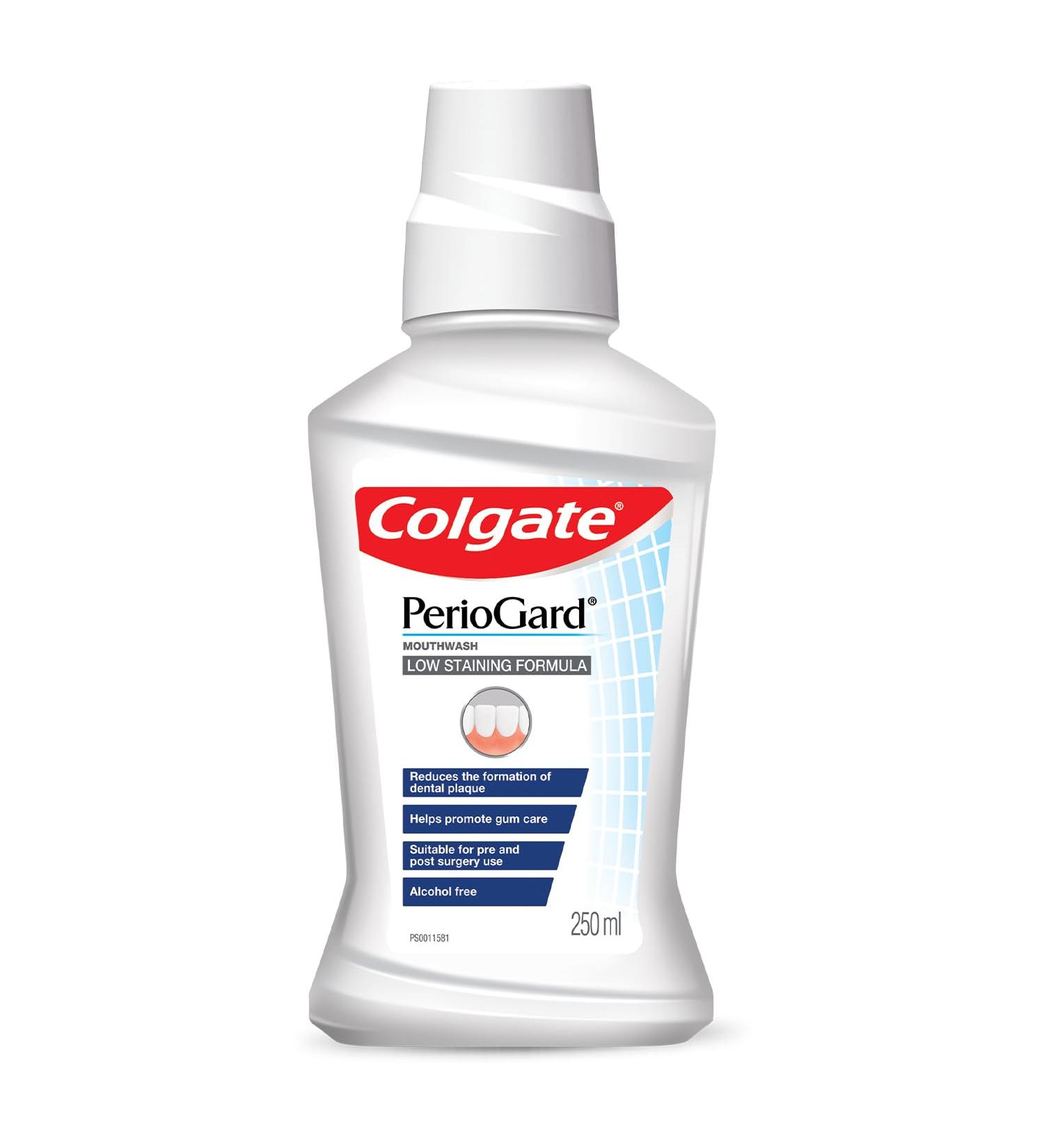 Colgate PerioGard Gum Care Mouthwash | Low Staining Formula (250 ml)