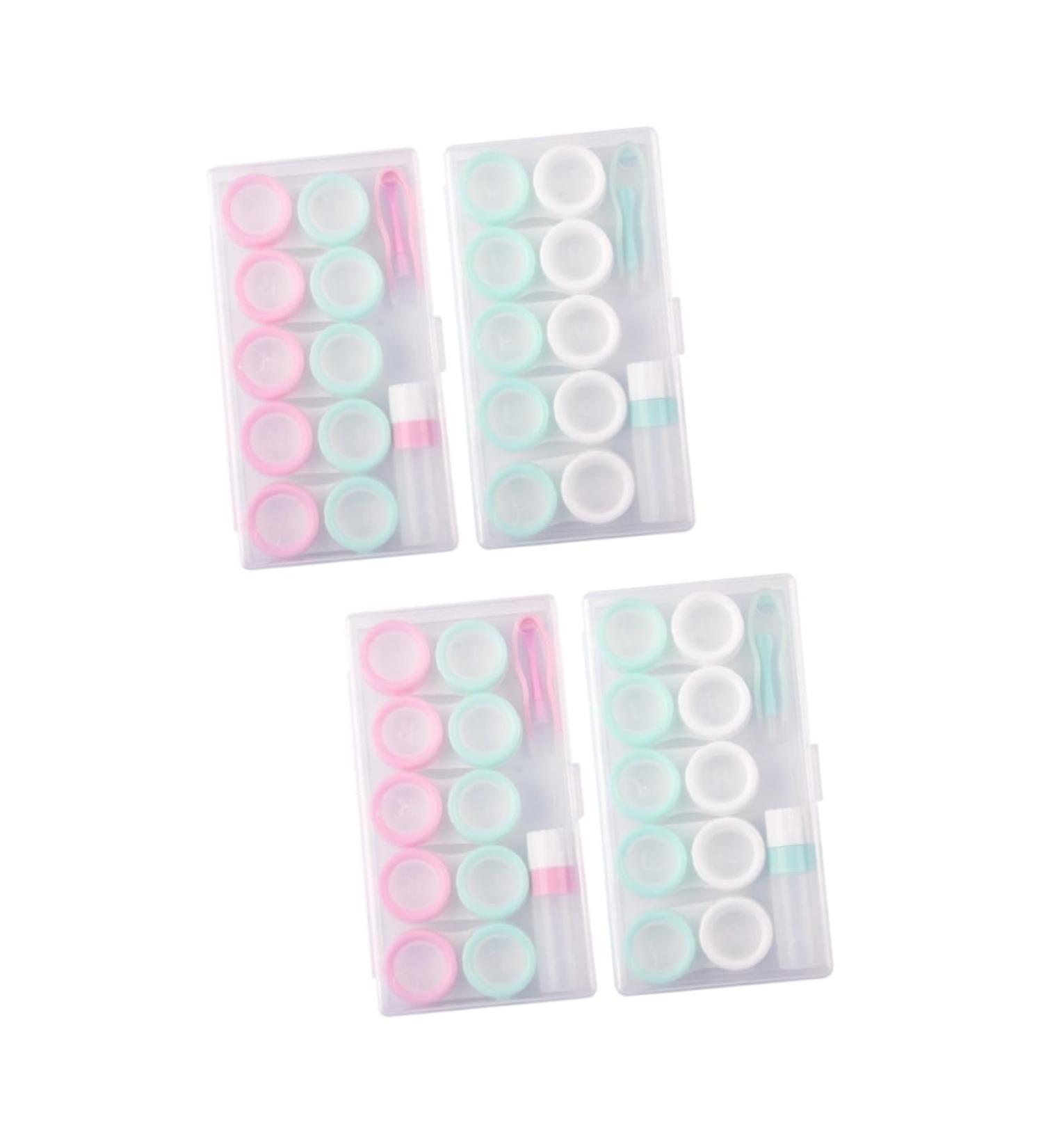 Buy Solustrie 4-Slot Storage Box for Colored Contact Lenses | Portable Travel Case | Durable & Compact Contact Lens Container - Buy Online on GoSupps.com