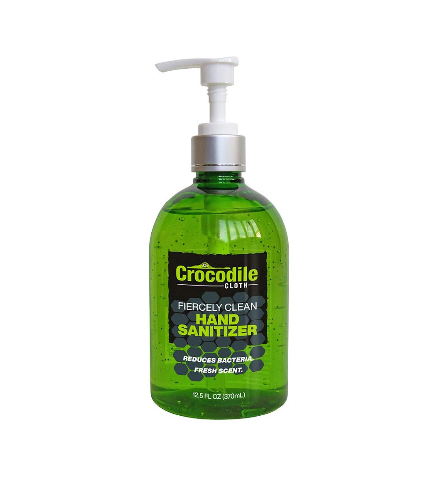 Fiercely Clean Gel Hand Sanitizer with Aloe Vera - Alcohol-Based Antibacterial Disinfectant - Fresh Scent - 12.5oz Pump Bottle - Buy Online on GoSupps.com