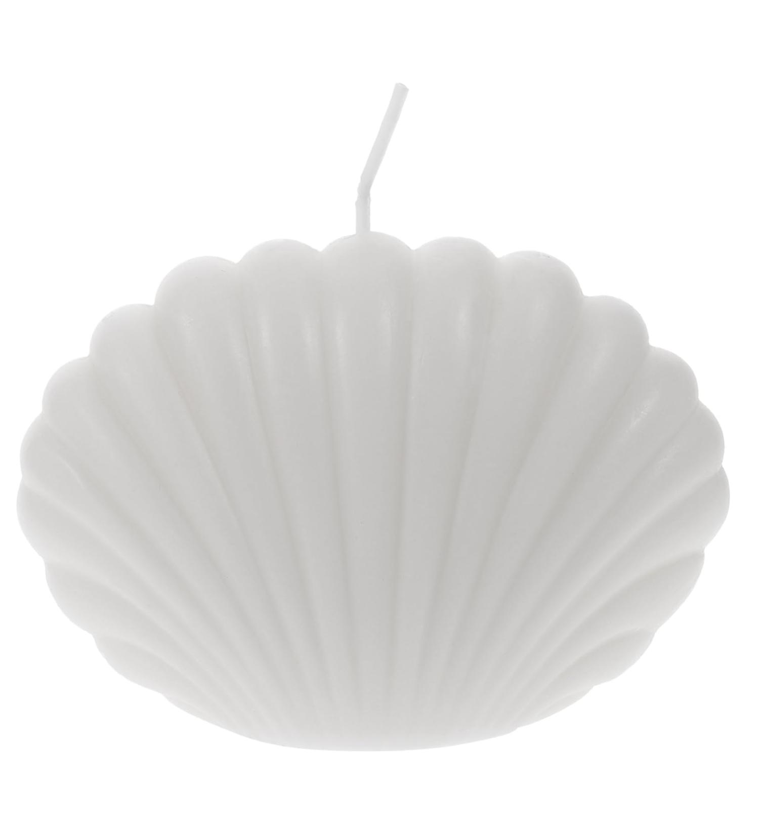 Buy Shell Shape Candle - Cute Hand Poured Scented Wax Candle for Home Decor | Bubble Candle & White Ornaments - Buy Online on GoSupps.com