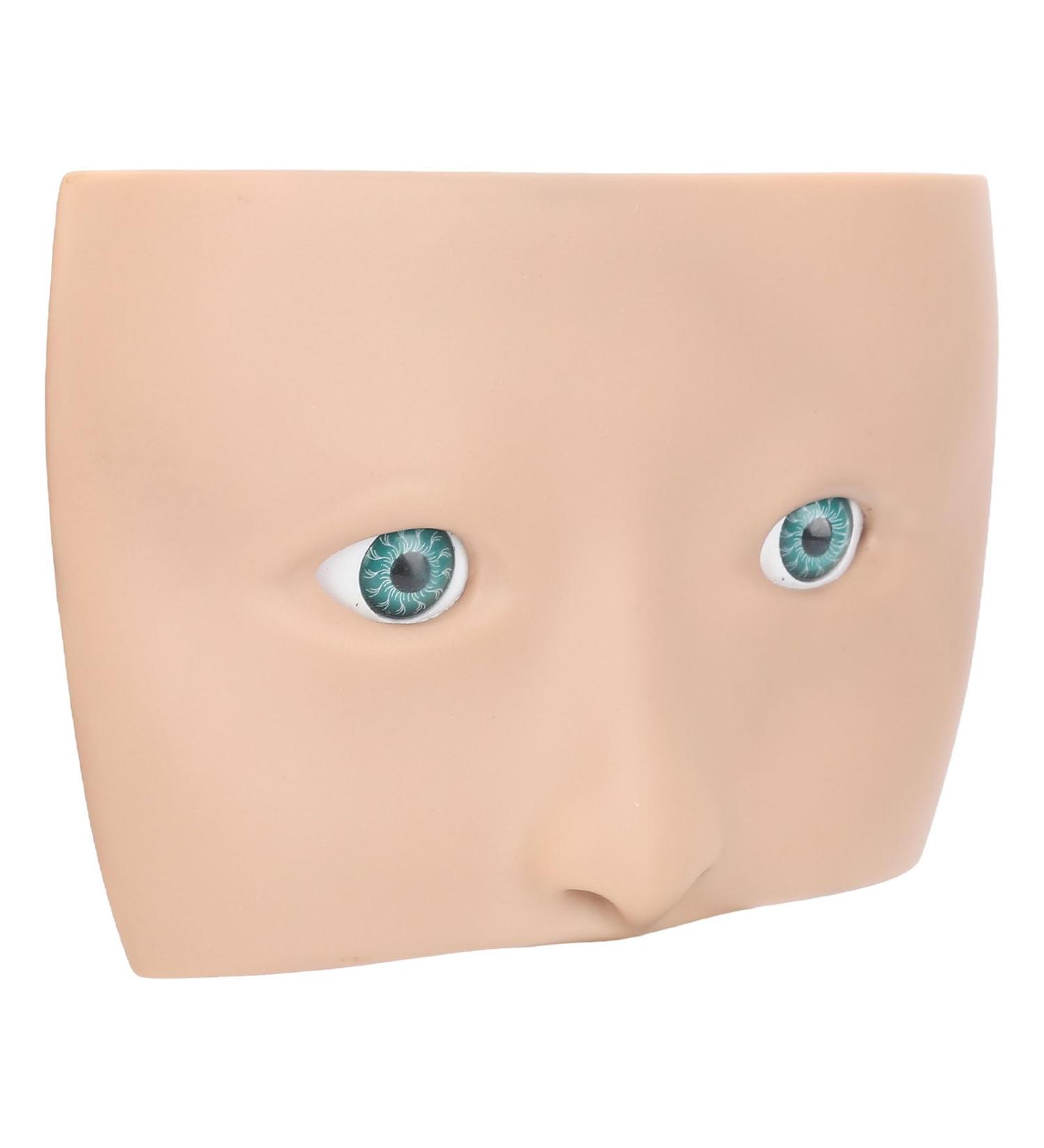 Makeup Practicing Face Board - Reusable & Washable Plastic for Makeup Artists | Light Brown - Buy Online on GoSupps.com