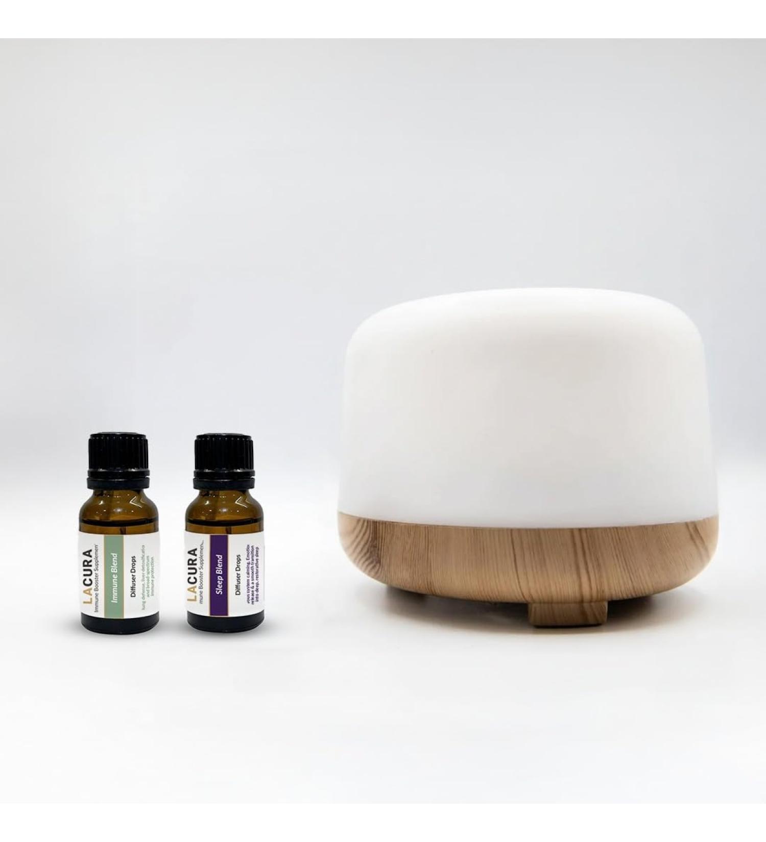 Immune & Sleep Essential Oil Blend Bundle 2 x 15ml Aromatherapy Oils for Diffusion & Topical Dilution - Buy Online on GoSupps.com