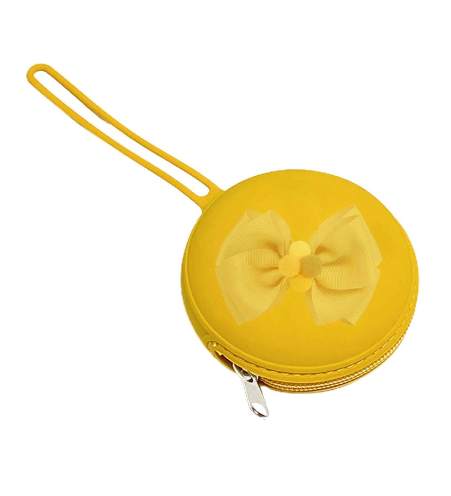 Buy Silicone Pacifier Container | Waterproof Portable Storage Bag for Jewelry & Keys - Yellow - Buy Online on GoSupps.com