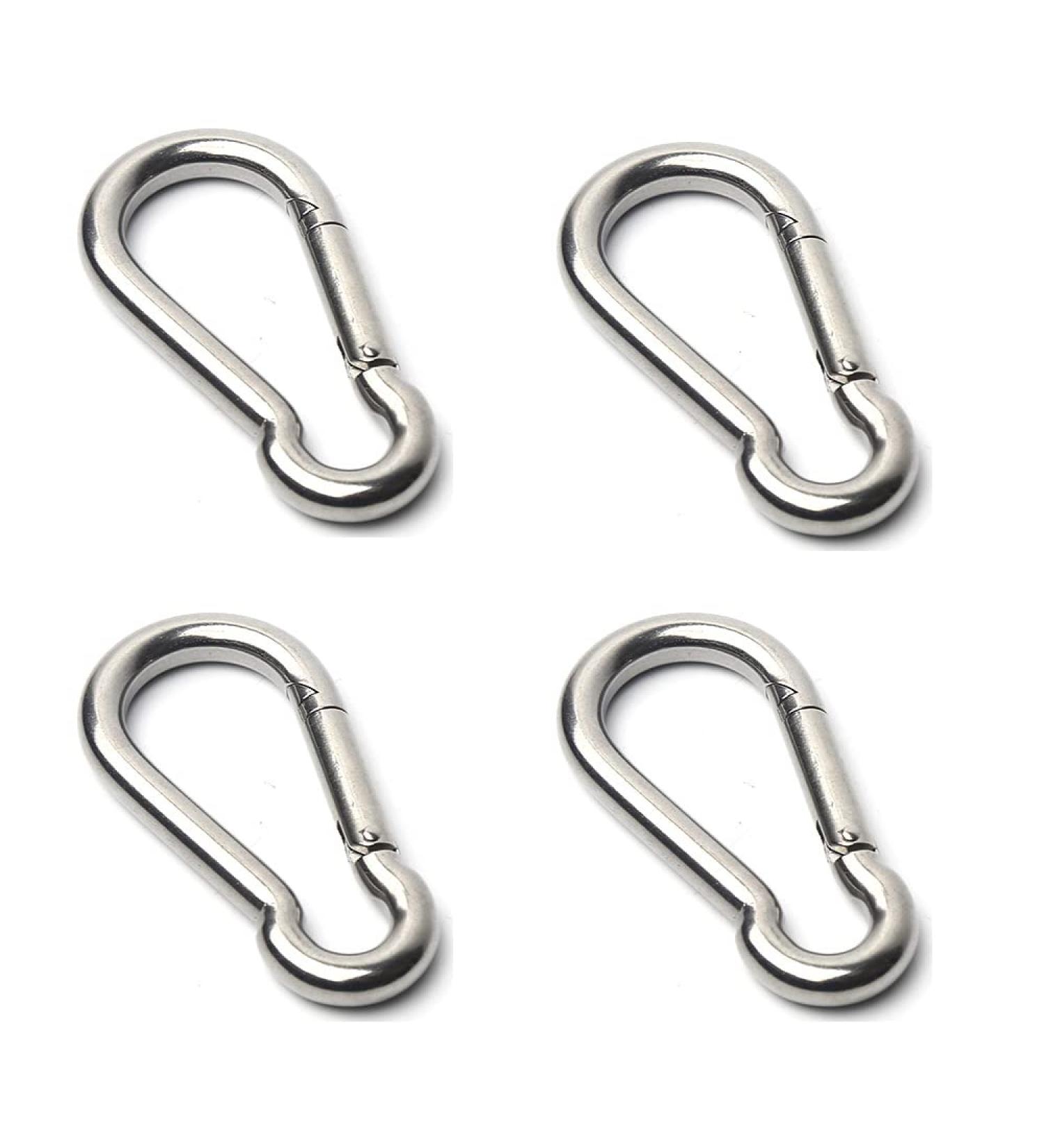 4-Piece Bituocs Carabiner Set - Heavy Duty Snap Hooks for Hammocks Camping Hiking & Fishing - 60 kg Capacity - Buy Online on GoSupps.com
