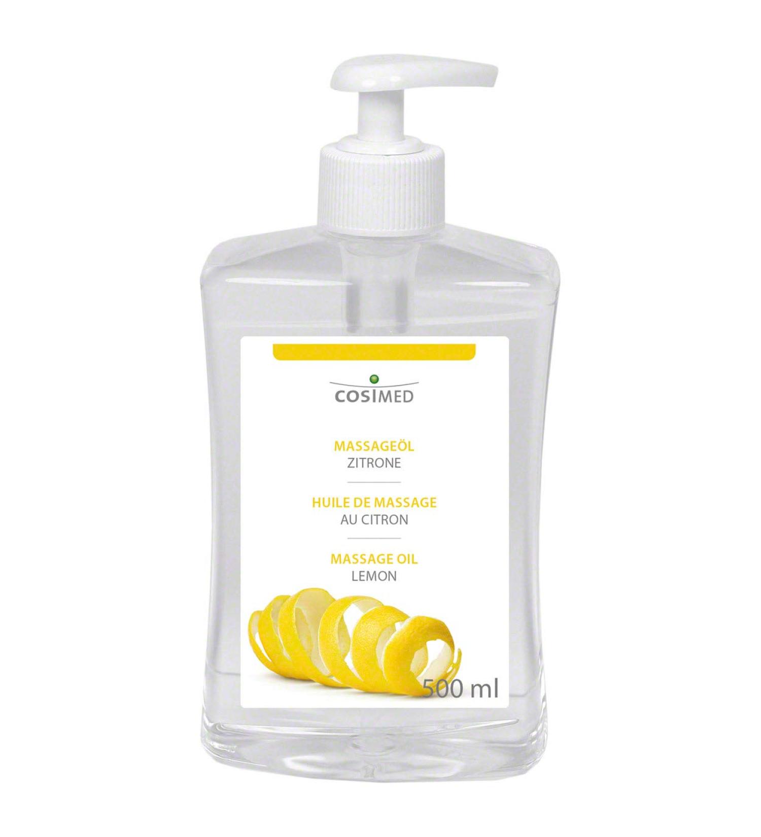 CosiMed Lemon Massage Oil - 500ml | Premium Quality Massage Oil for Relaxation & Wellness - International Shipping Available - Buy Online on GoSupps.com