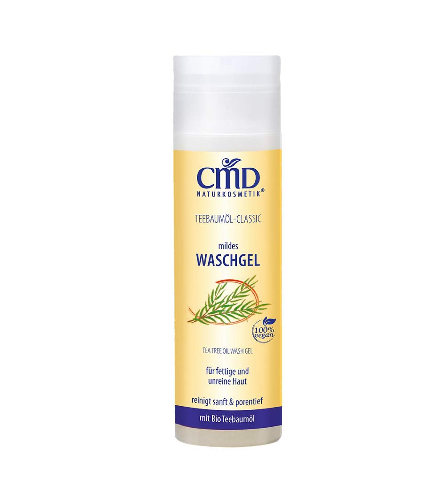 CMD Natural Cosmetics Wash Gel Facial Cleanser Tea Tree Oil Cosmetics
