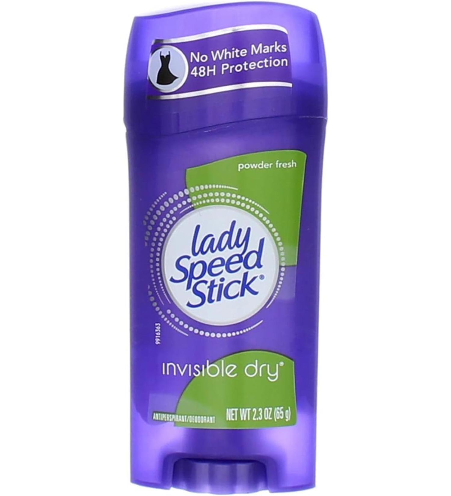 Lady Speed Stick Invisible Dry Antiperspirant & Deodorant - Powder Fresh - 2.3 Oz - Pack Of 4 - Buy Online on GoSupps.com