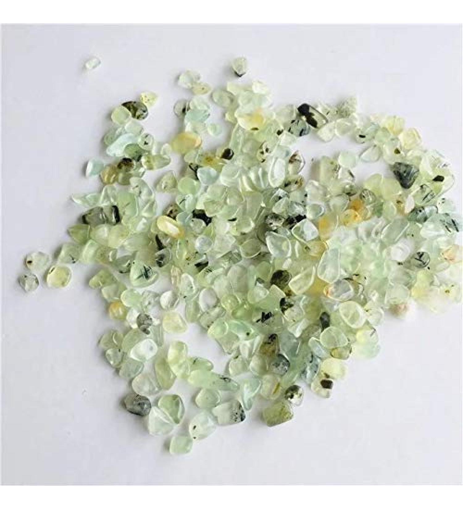 Natural Crystal Rough 9-12mm Bulk Natural Crystal Tumbled Stone Prehnite Gravel for Decoration 100g PEIQIYIN - Buy Online on GoSupps.com