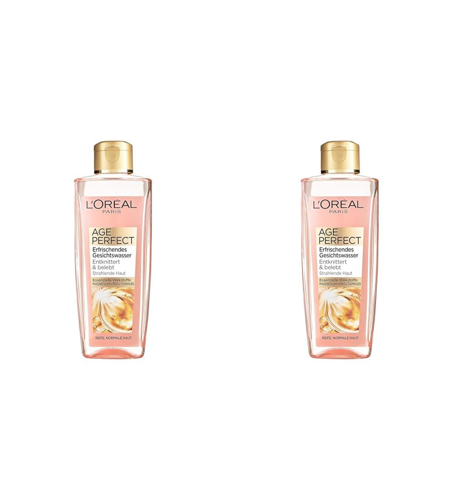 L'Or al Paris Age Perfect Facial Toner - Refreshing 200ml (Pack of 2) for Ripe Skin Care | International Shipping Available - Buy Online on GoSupps.com