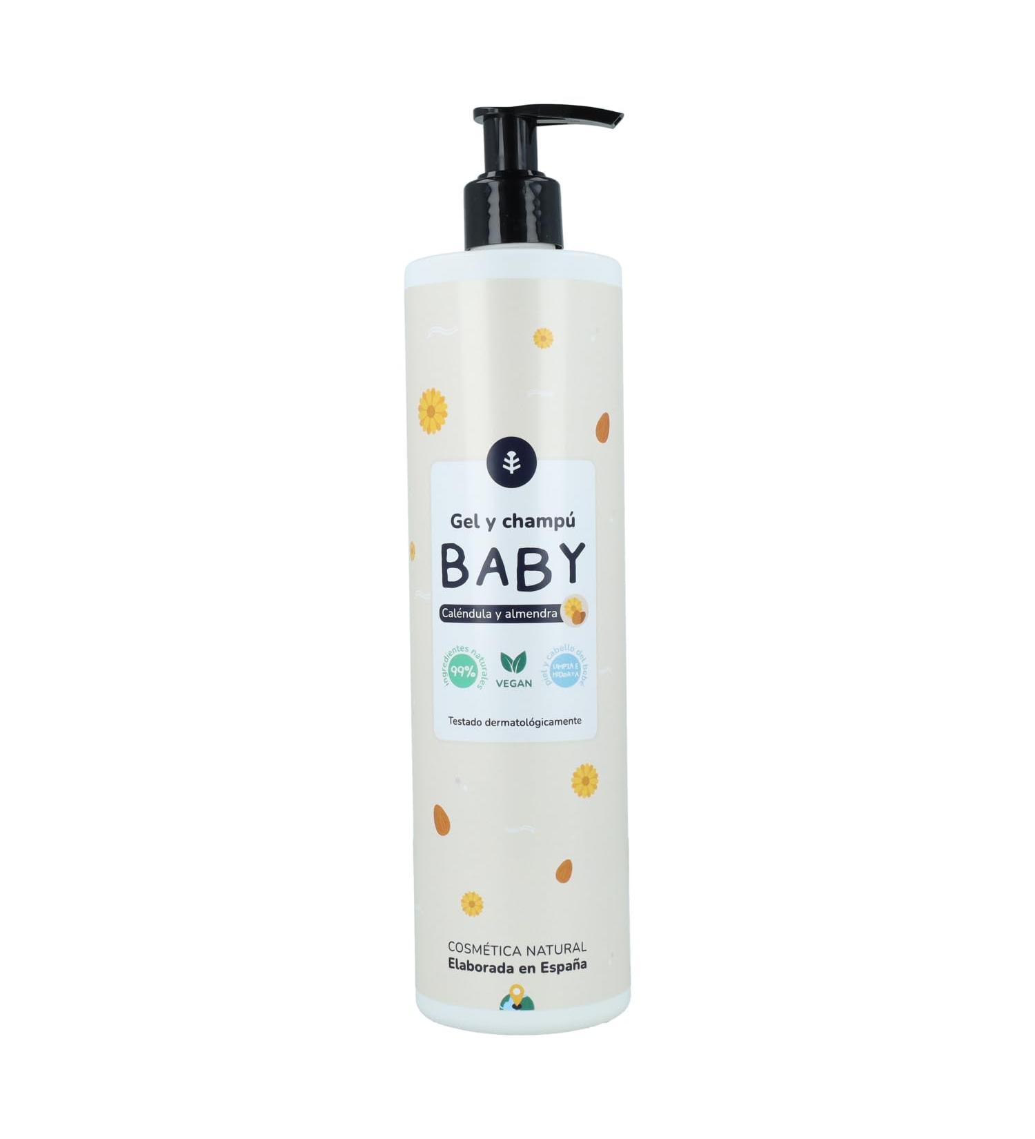  Planeta Huerto Planet Vegetable Garden | Children's Vegan Martine Gel and Shampoo with Calendula Extract and Almond Oil 500 ml | Moisturizing effect emolliates and improves circulation - Buy Online on GoSupps.com