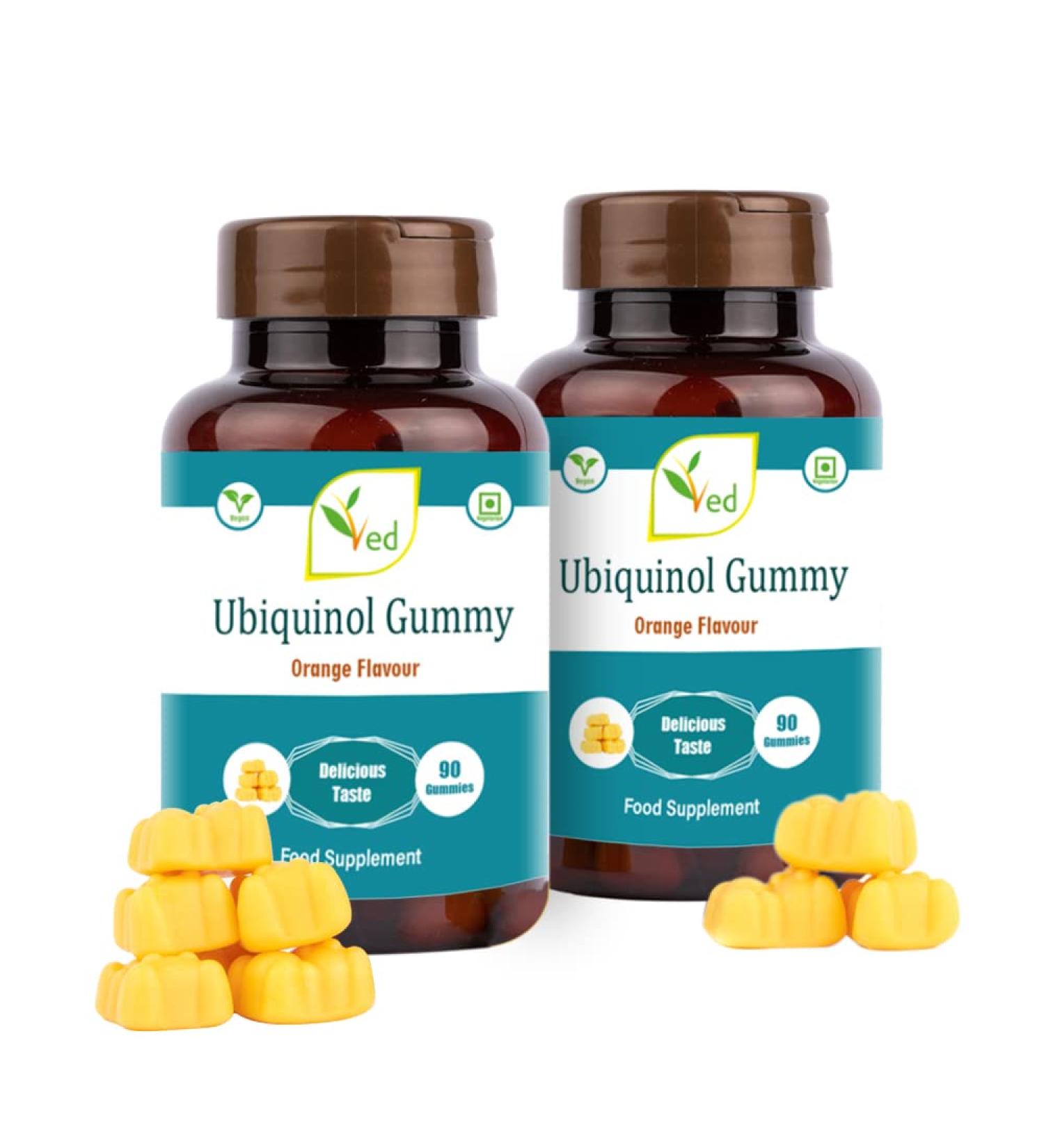 Ubiquinol Gummy - High Absorption CoQ10 for Heart Health | 150 mg 90 Gummies (Pack of 2) - Buy Internationally - Buy Online on GoSupps.com
