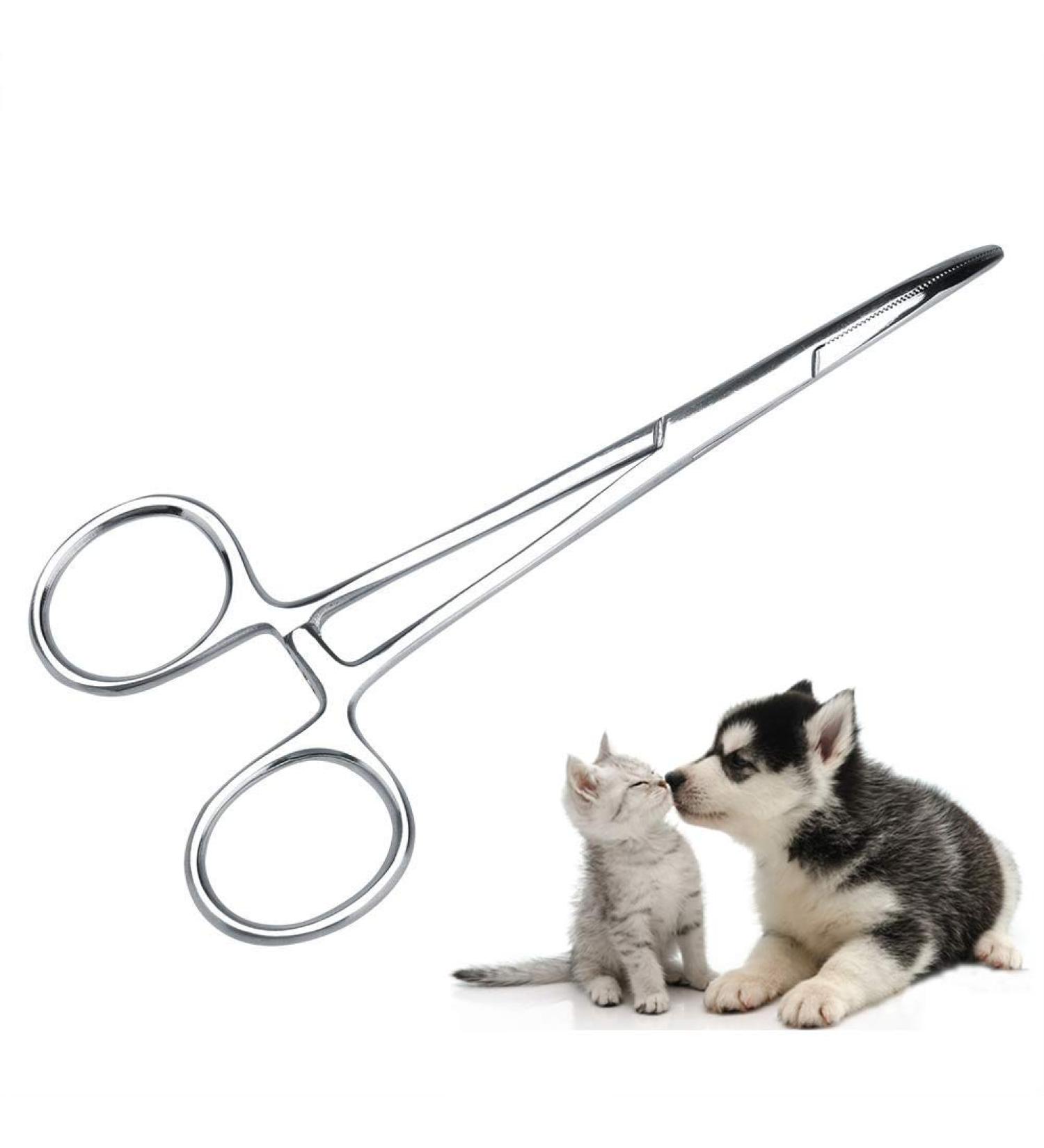 Pet Ear Locking Forceps - Strong Dog Grooming Tweezers for Effective Ear Hair Removal | Animal Care Scissor Tool - Buy Online on GoSupps.com
