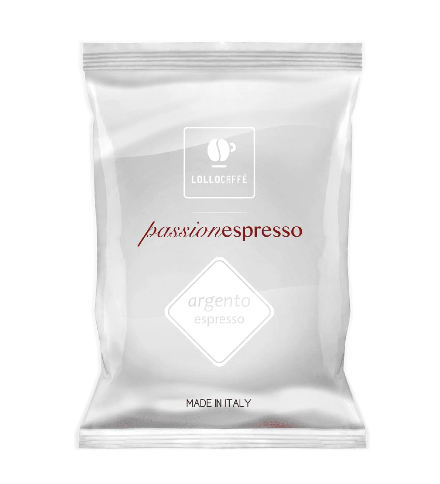 100 Capsules Caf - PassioNespresso Argento - Comp. Nespresso - Lollo Caf  - Buy Online on GoSupps.com