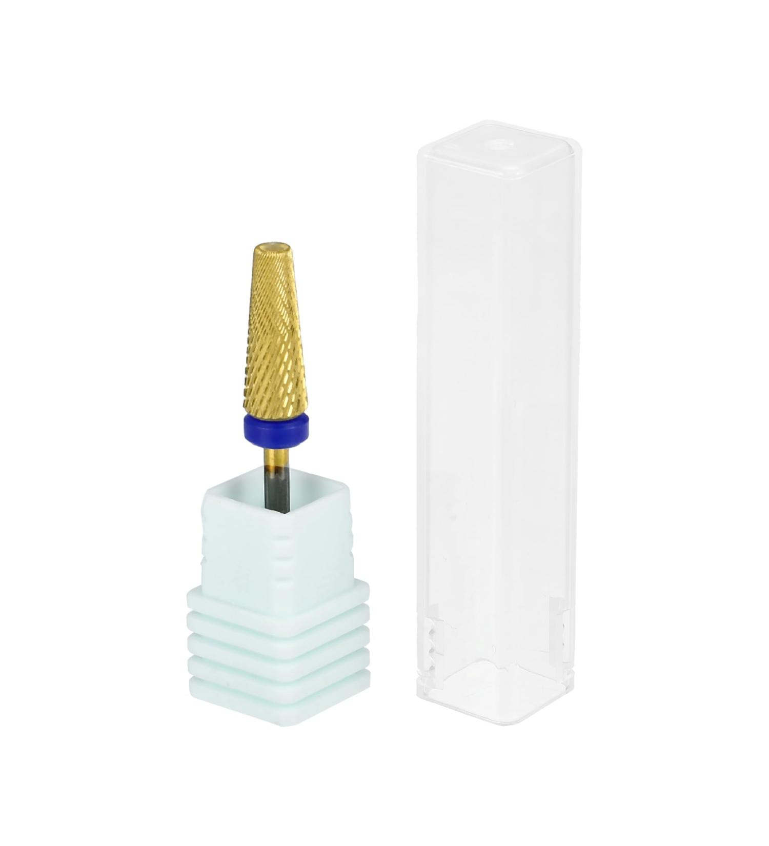 VOCOSTE Nail Drill Bits Tungsten Steel Gold Tone M Medium Teeth - Buy Online on GoSupps.com