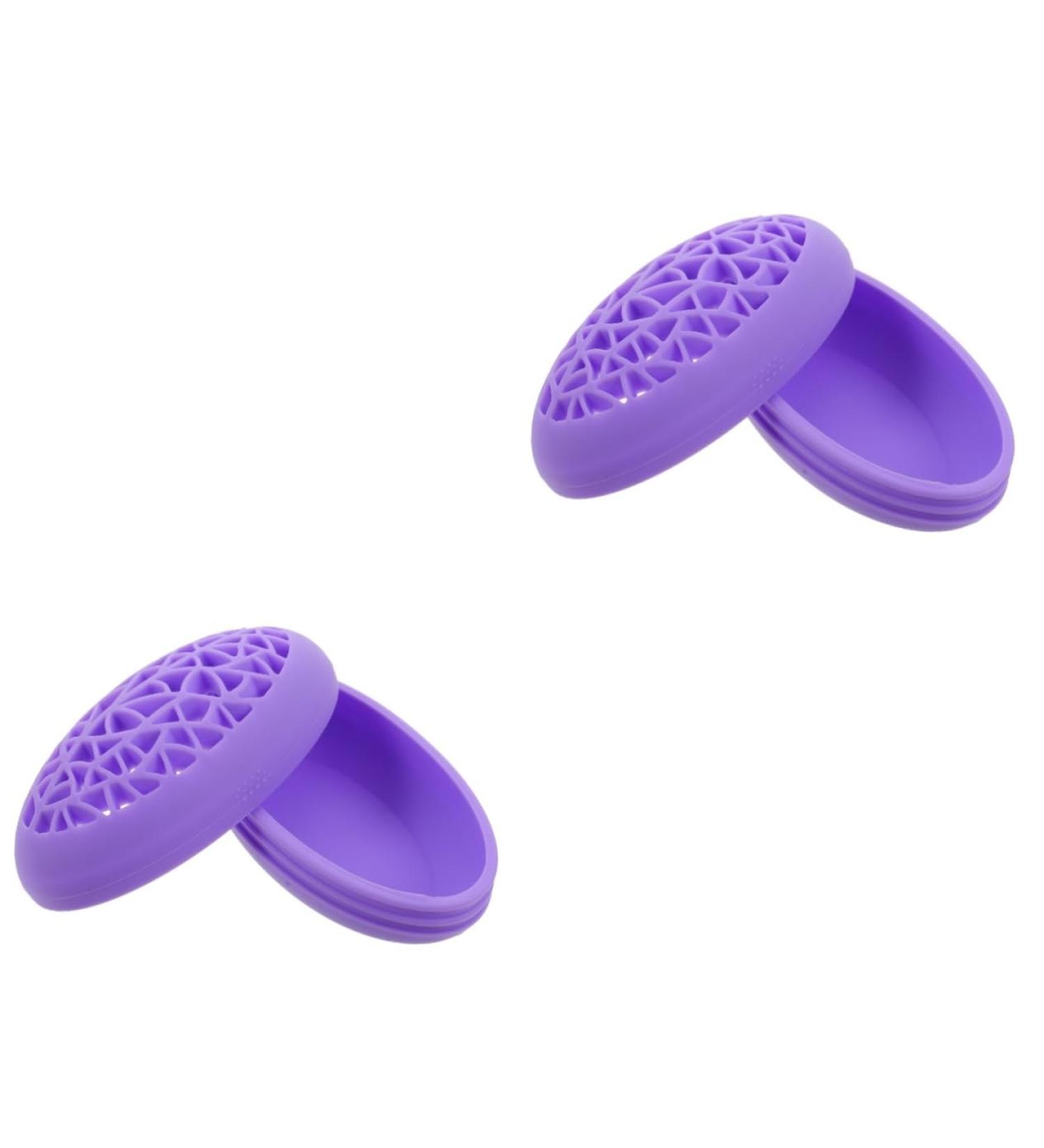 FRCOLOR 2pcs Bird's Nest Makeup Brush Holder - Stylish Lipstick & Pencil Organizer for Desk | Travel Brush Storage for Artists | Purple - Buy Online on GoSupps.com