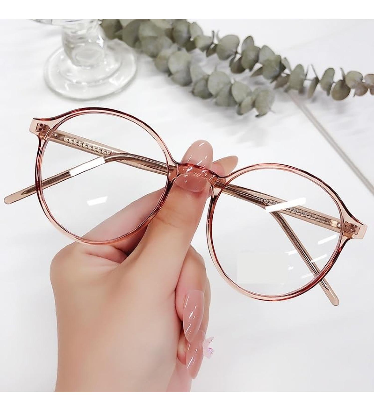 Shop Fuqinqingoz Designer Light Blocking Reading Glasses - Clear Vision Tea Color +150 Strength - Buy Online on GoSupps.com