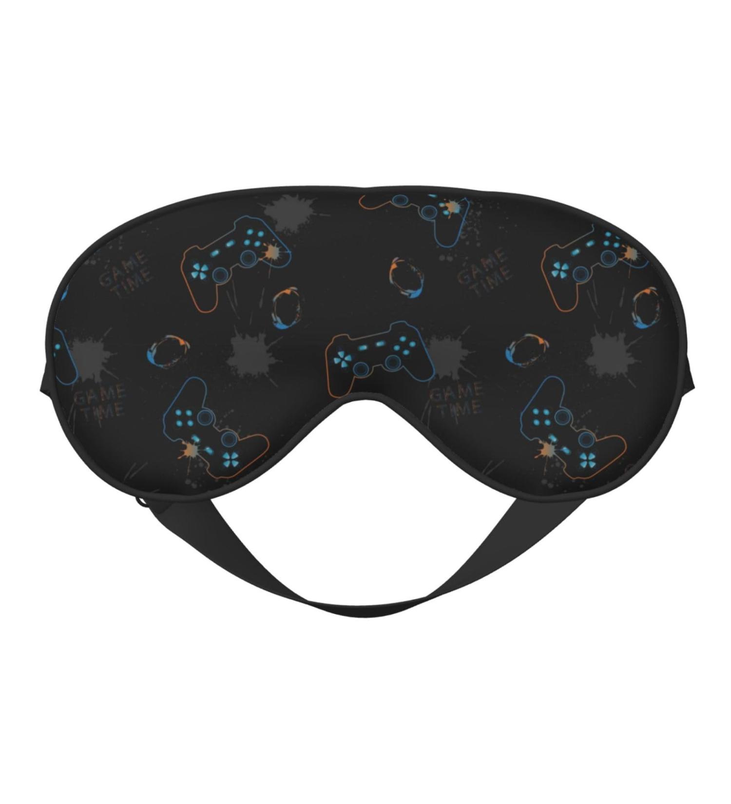 Buy Game Time Print Sleep Eye Mask - Soft Eye Cover & Blindfold for Travel & Night Sleeping | International Shipping Available - Buy Online on GoSupps.com