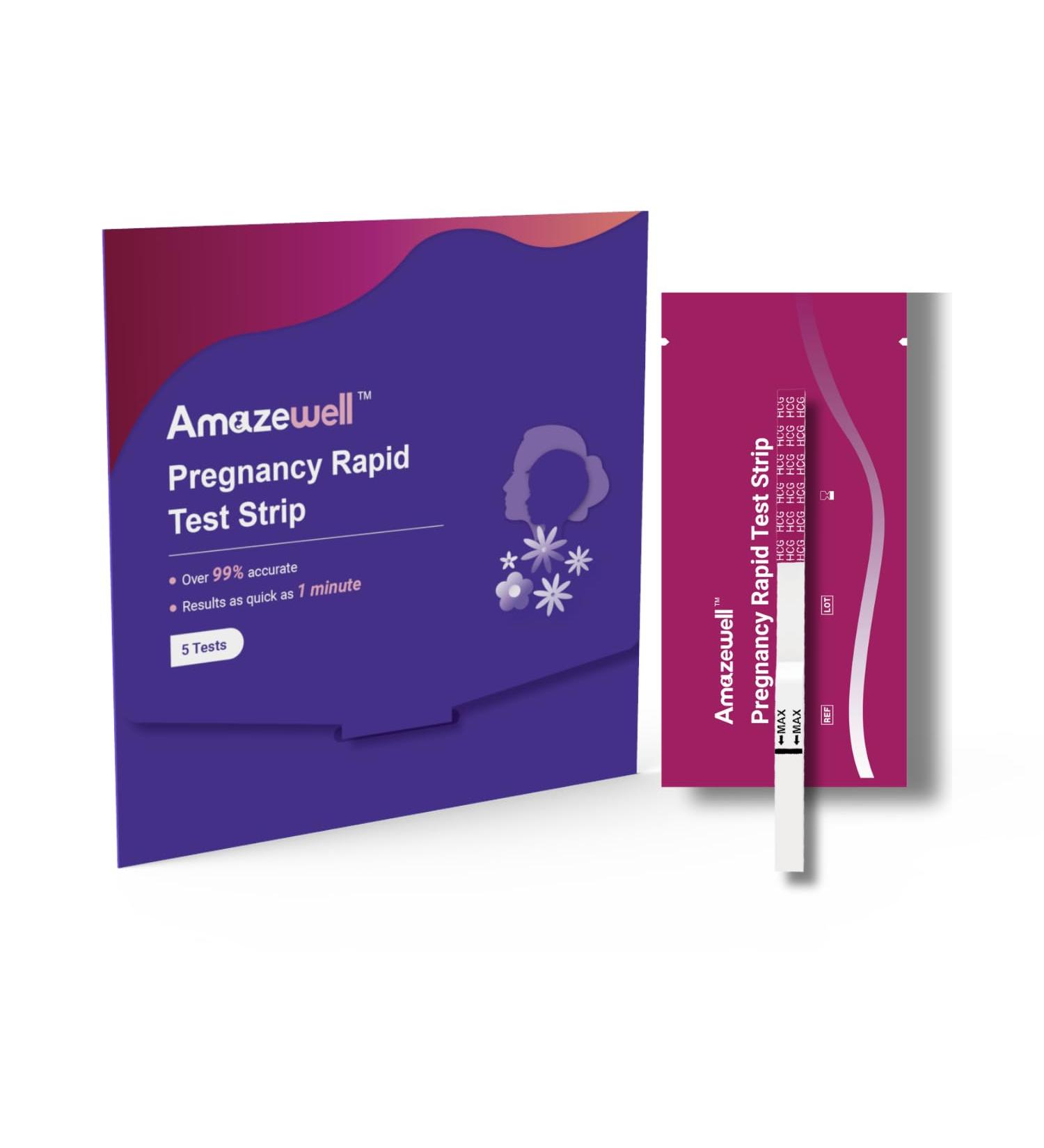 Buy Pregnancy Rapid Test Strip Combo - 5 Tests for Accurate Results - Fast & Reliable Shipping Worldwide - Buy Online on GoSupps.com