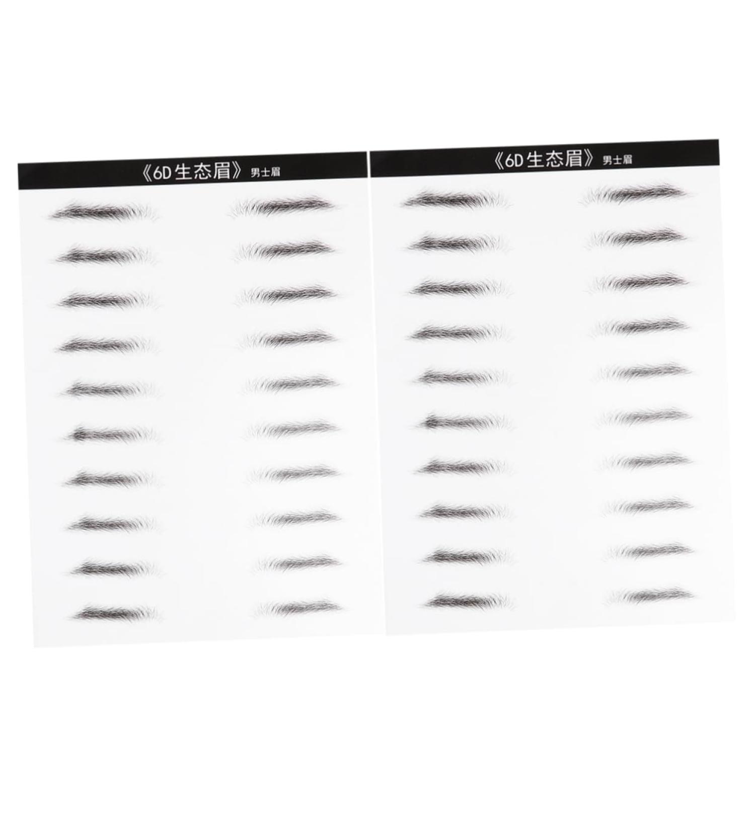 Baluue 6 Sheets Pairs Eyebrow Makeup Tools Eyebrow Artificial Eyebrow Patch Stick Elf Brow Lift Kit - Buy Online on GoSupps.com