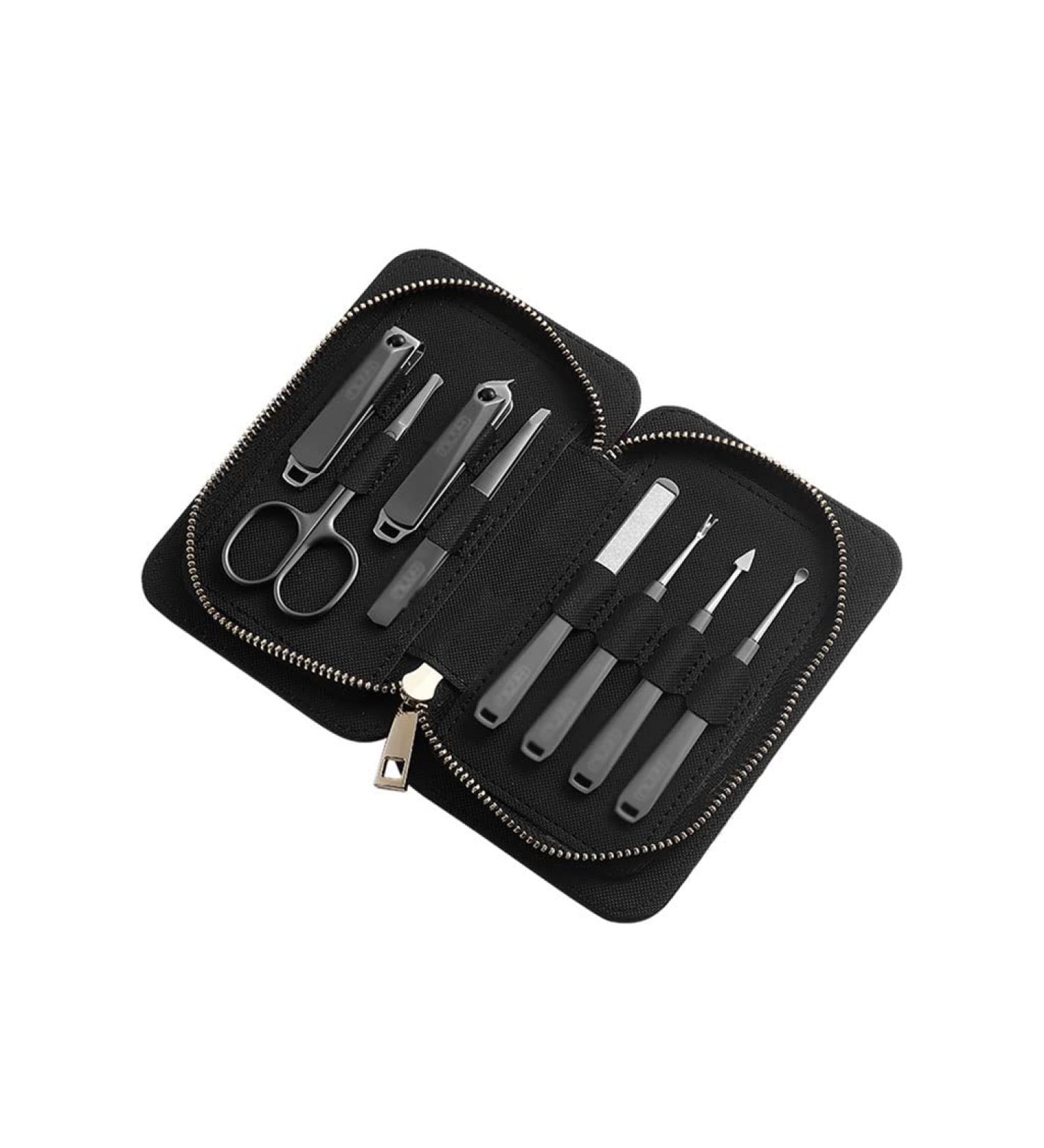 Nail Clipper Set 8-Piece Nail Clippers Set Portable Nail Set Personal Care Pedicure Set Stainless Steel Beauty Set with Portable Fashion Bag (Black) Nail Clipper Kit (Color : A-8-piece Set) - Buy Online on GoSupps.com