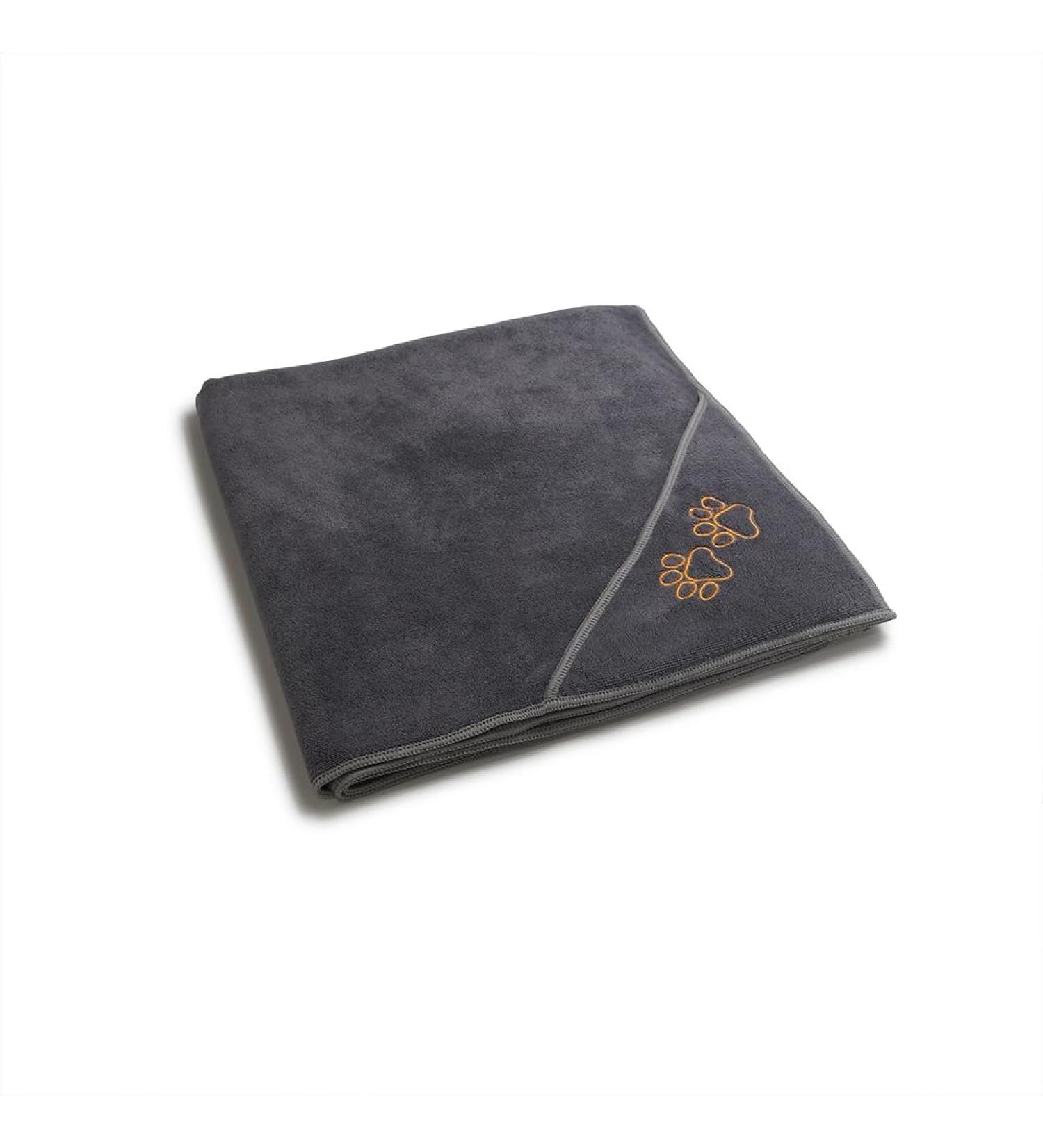 Yellow Paw Extra Absorbent Microfiber Towel for Medium & Large Dogs | Soft Pet Bathing Towel for Easy Drying - Buy Online on GoSupps.com