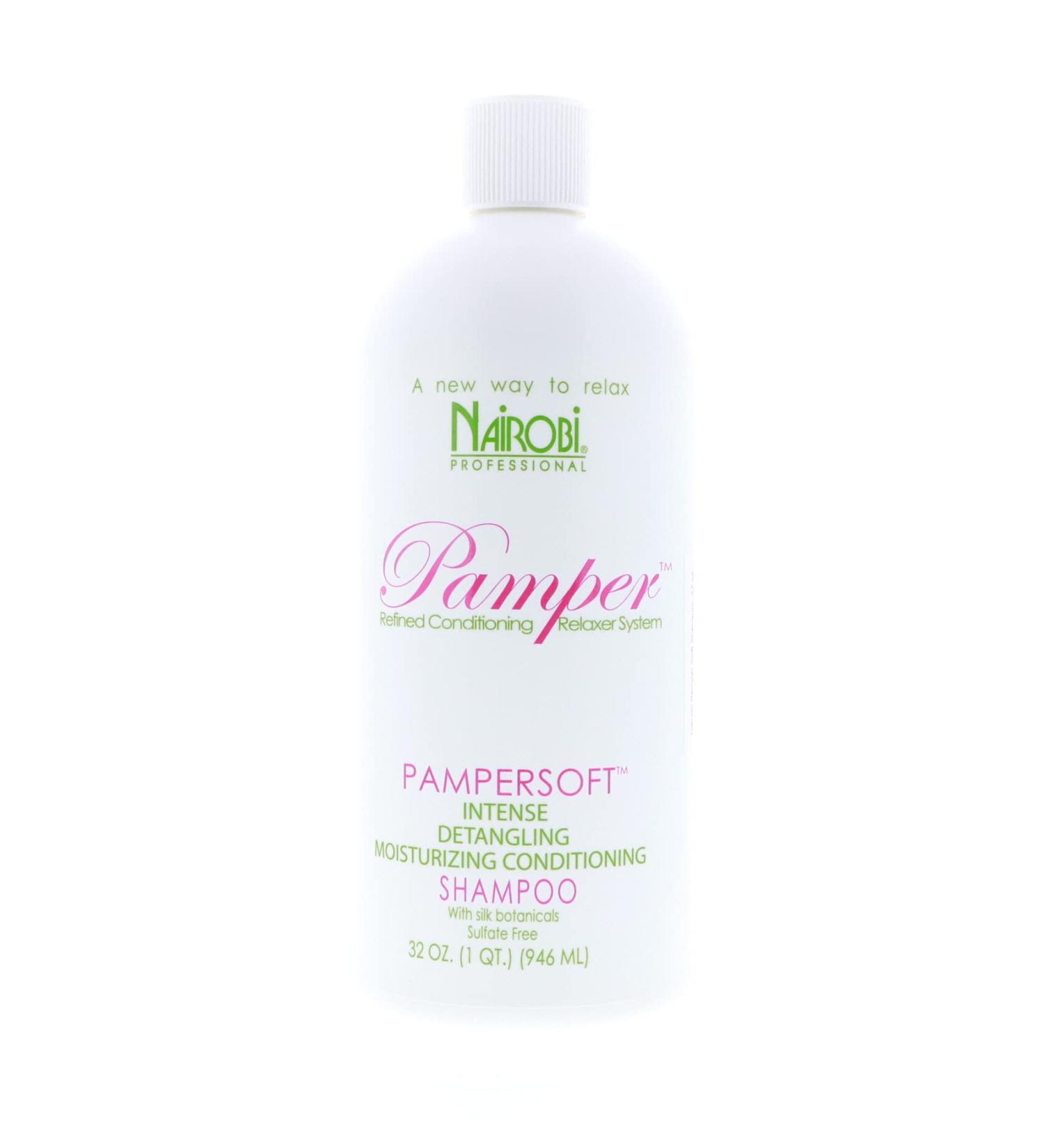 Nairobi Pamper Moisturizing Shampoo 32oz - Unisex Conditioning Hair Care for All Hair Types | International Shipping Available - Buy Online on GoSupps.com