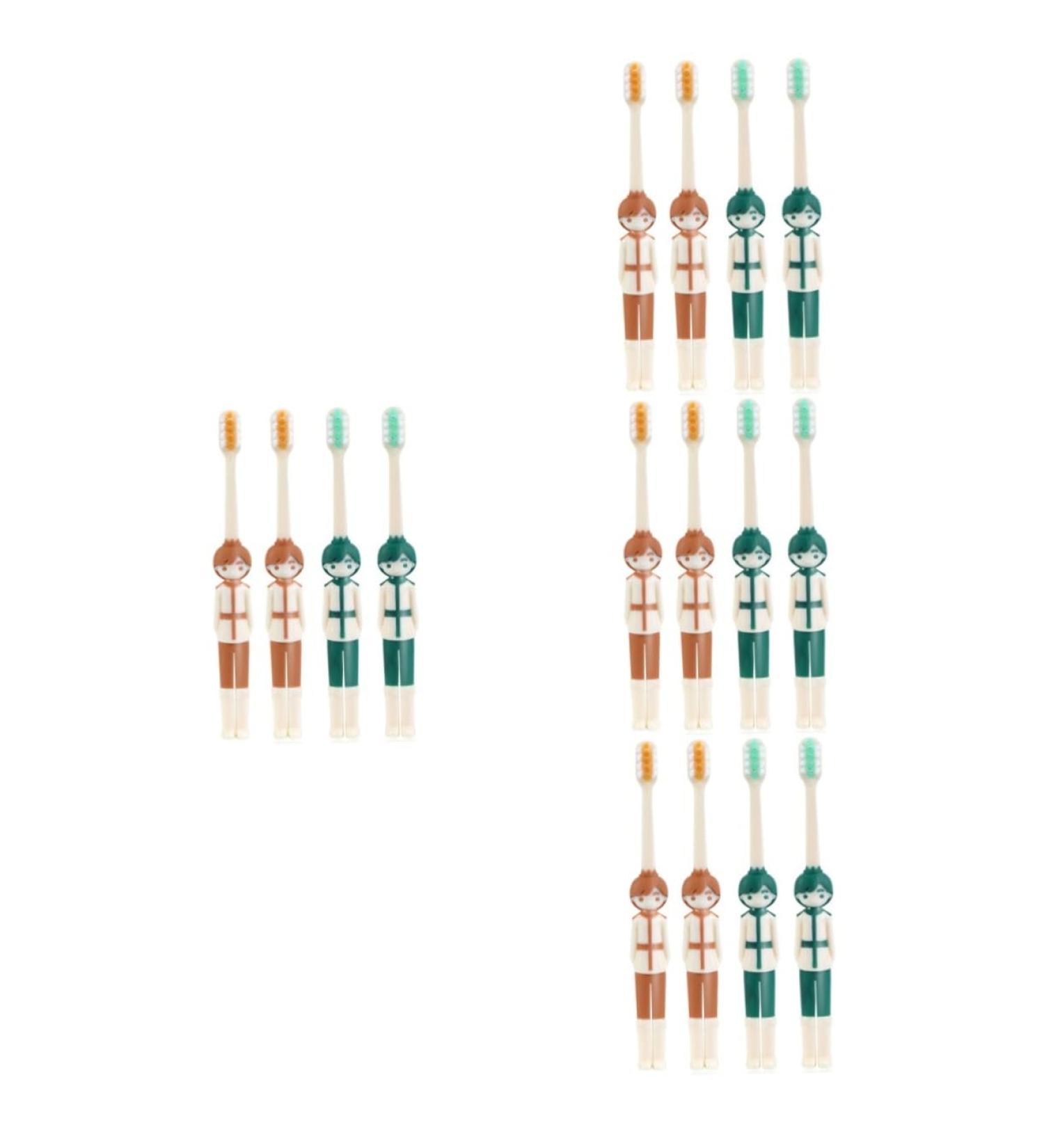 iPetBoom 16-Pack Ergonomic Children's Toothbrushes | Perfect Travel Dental Care for Kids & Pregnant Moms - Buy Online on GoSupps.com