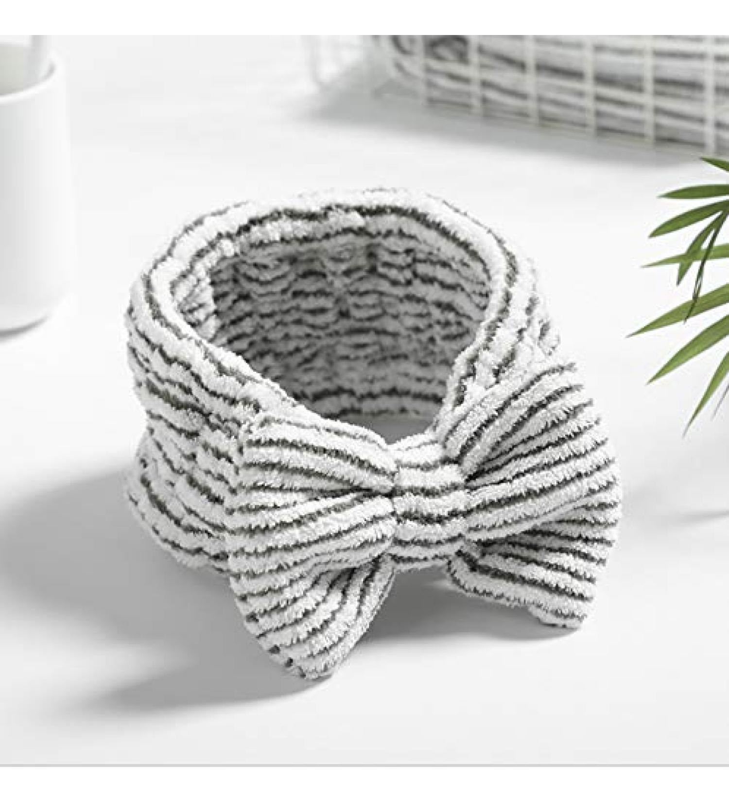 Gangel Bow-Knot Noble Charcoal Fibre Headband - Soft Coral Fleece Hairwrap for Women and Girls - Buy Online on GoSupps.com