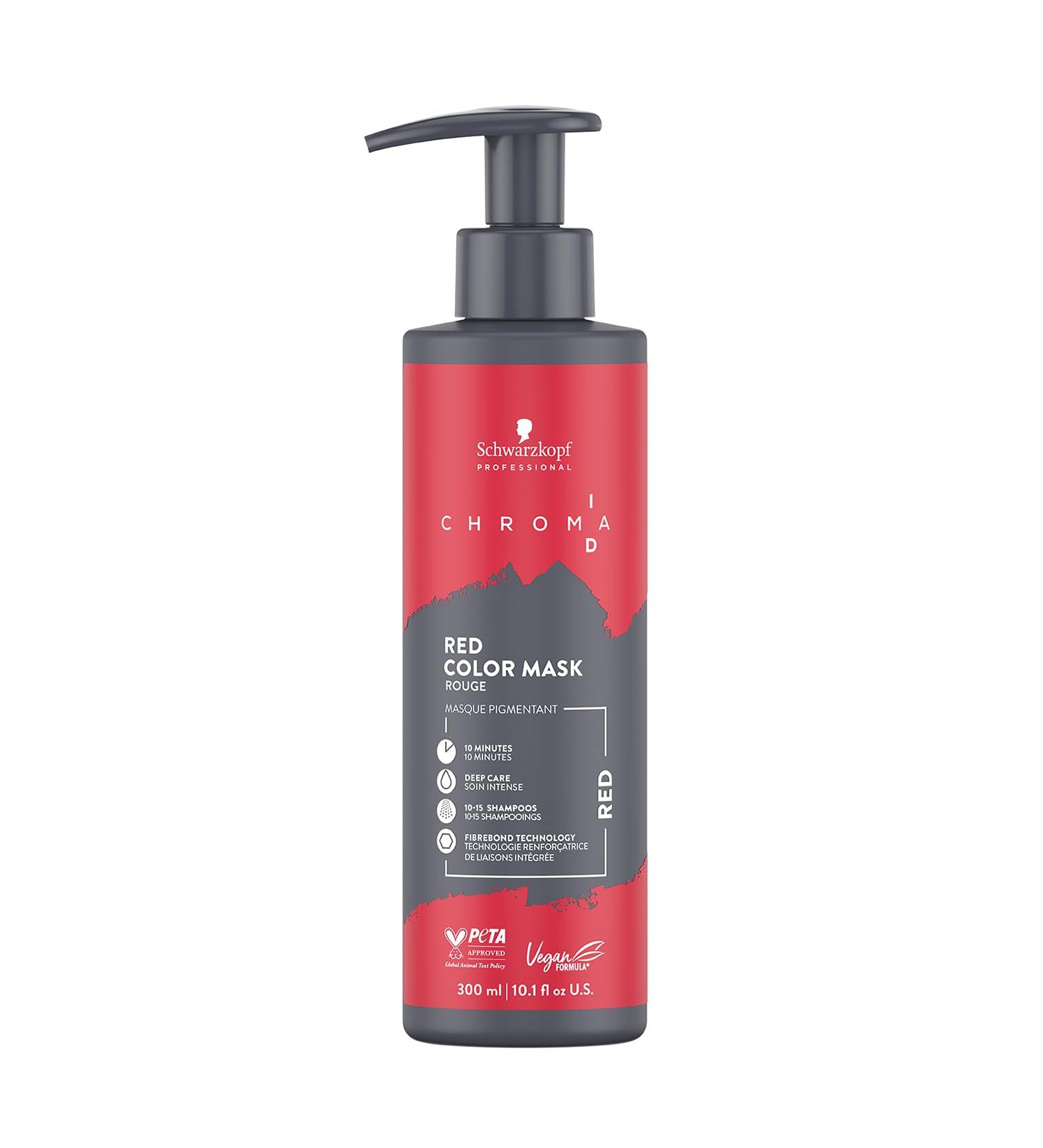 Schwarzkopf Professional CHROMA ID Semi Permanent Color Mask Mix Tone Color System Refreshing Toning Intense Care Deep Conditioning Vegan Formula Red 300 ml - Buy Online on GoSupps.com